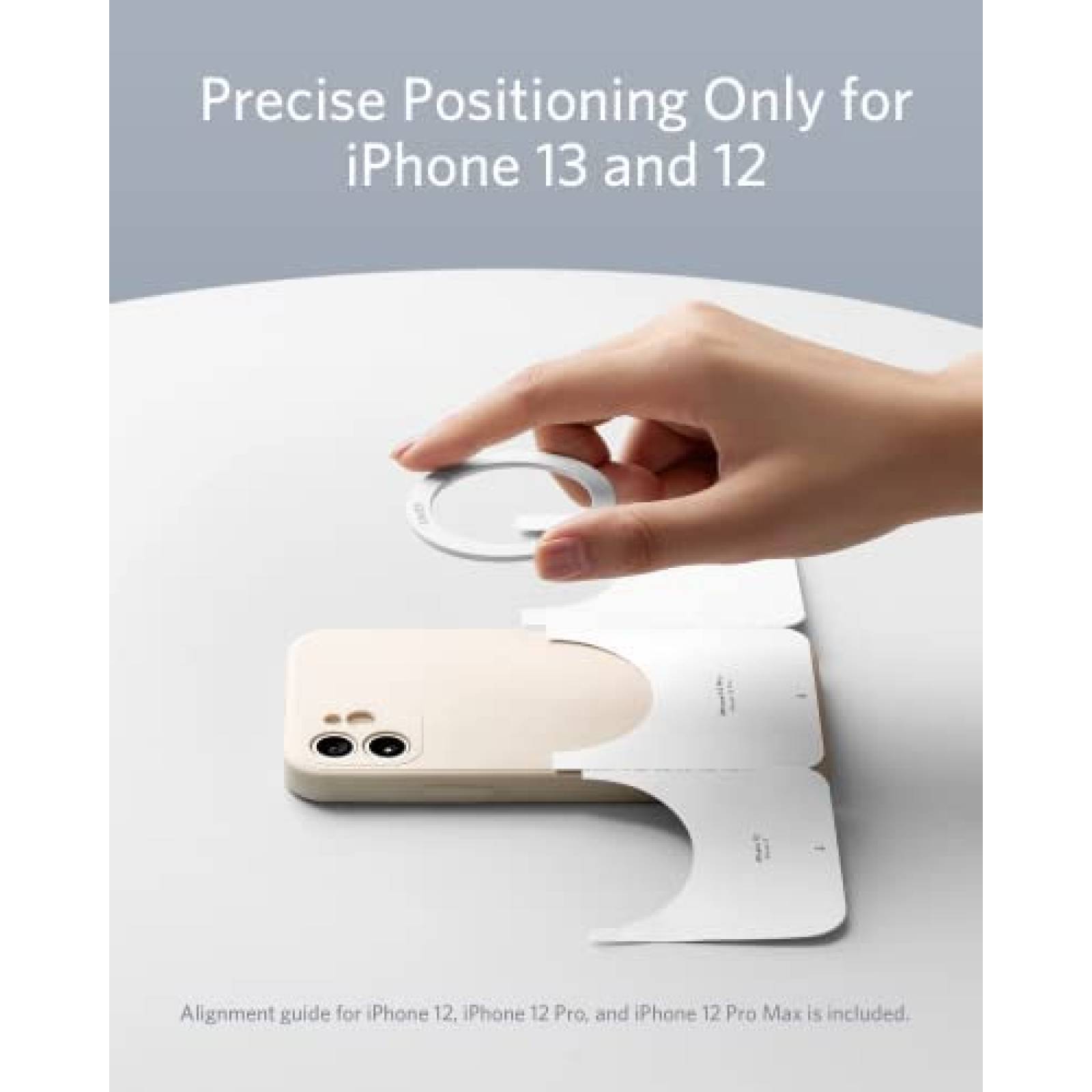 Anillo Metálico Anker 310 Ring Compatible Magnético -Blanco