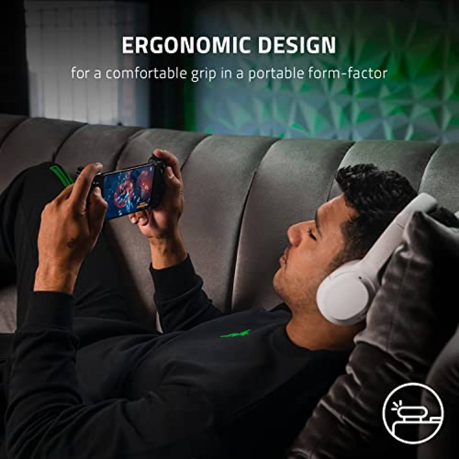 Control Gamer Razer Kishi V2 para Android -Negro