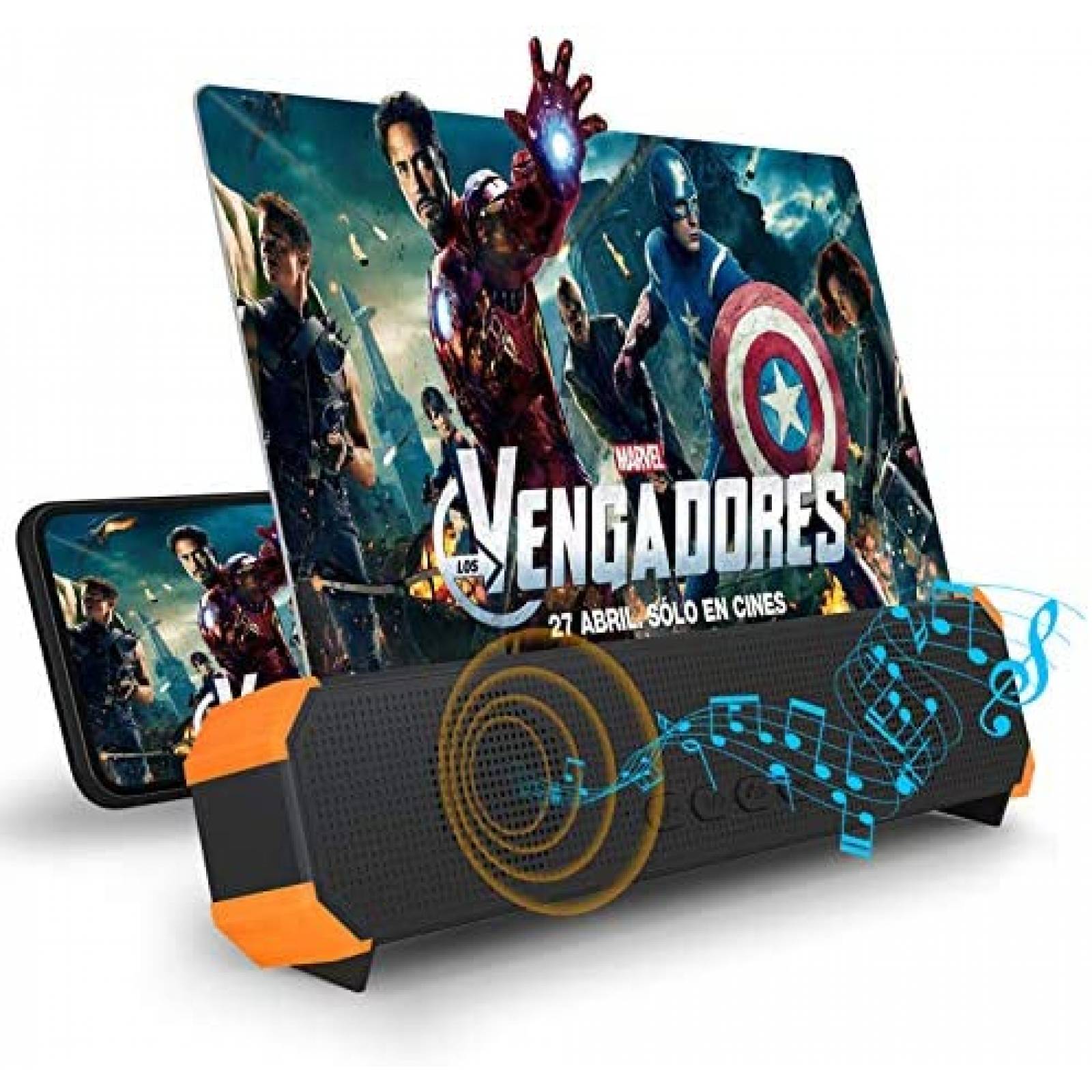 Lupa de Pantalla dizaul Para Teléfono 16''HD Con Bocina