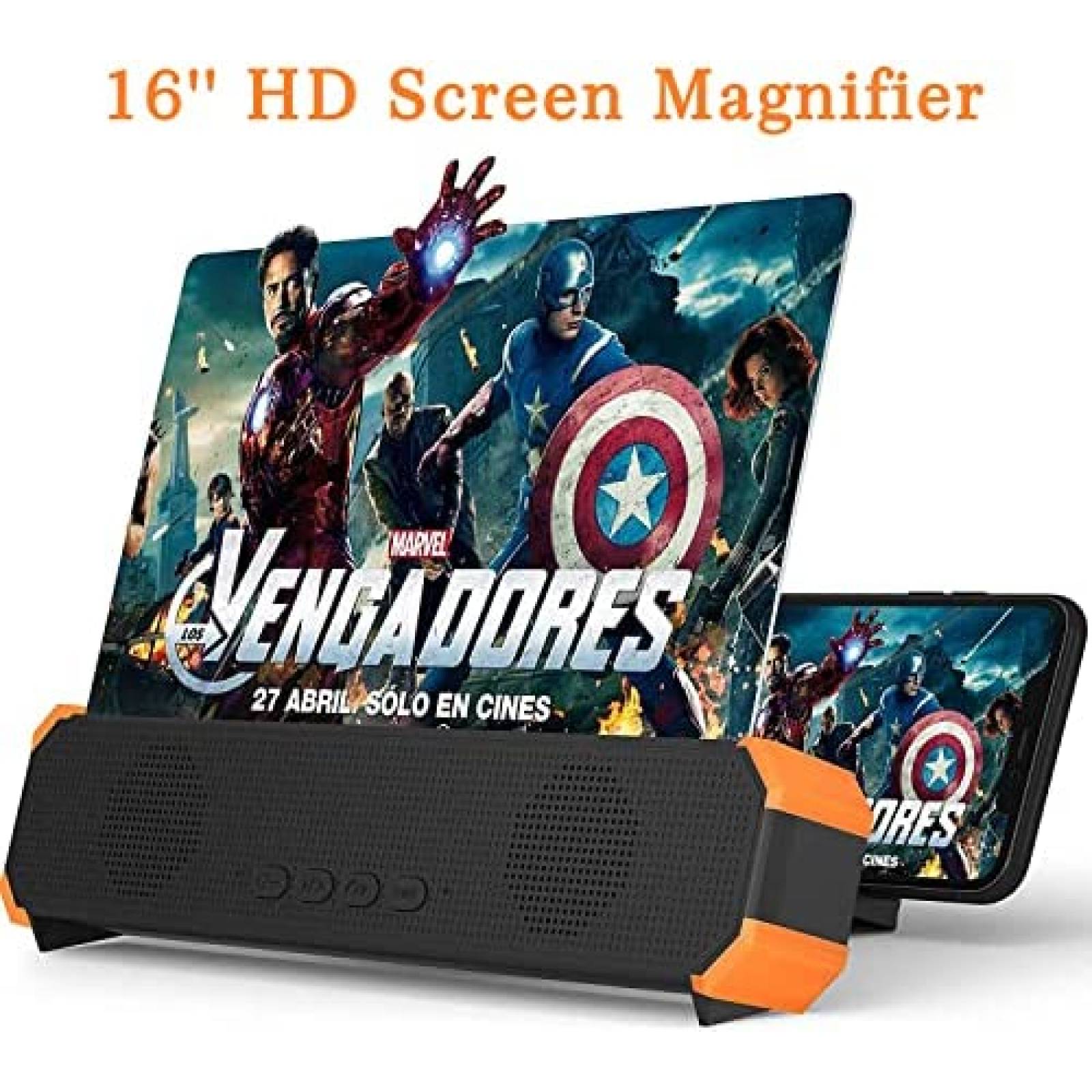 Lupa de Pantalla dizaul Para Teléfono 16''HD Con Bocina