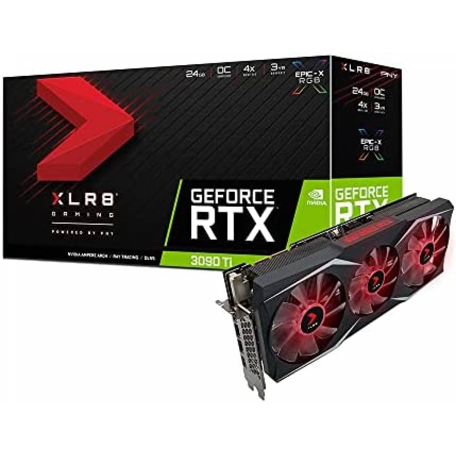 Tarjeta de Video PNY NVIDIA GeForce RTX 3090 Ti 24GB GDDR6X