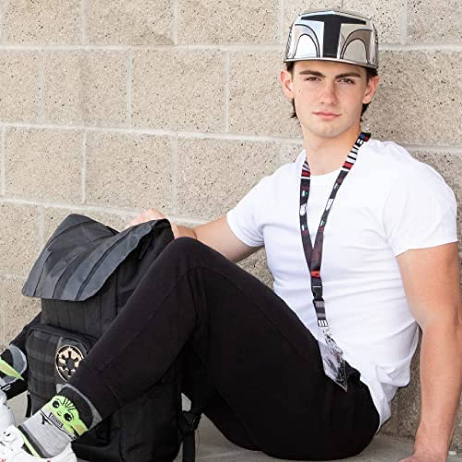 Mochila Star Wars Bio World Con Funda Alcochada -Negro