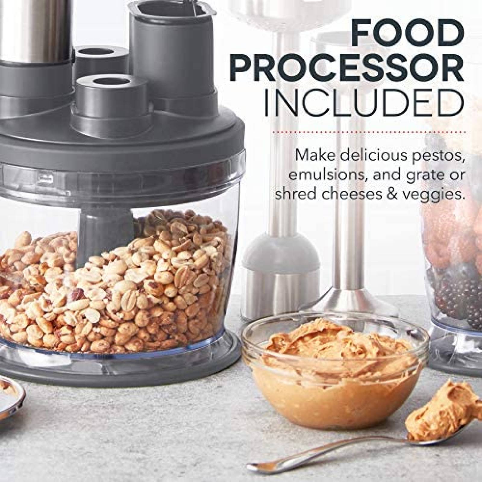 Batidora de Immersion DASH Chef Series Deluxe +Accesorios -G