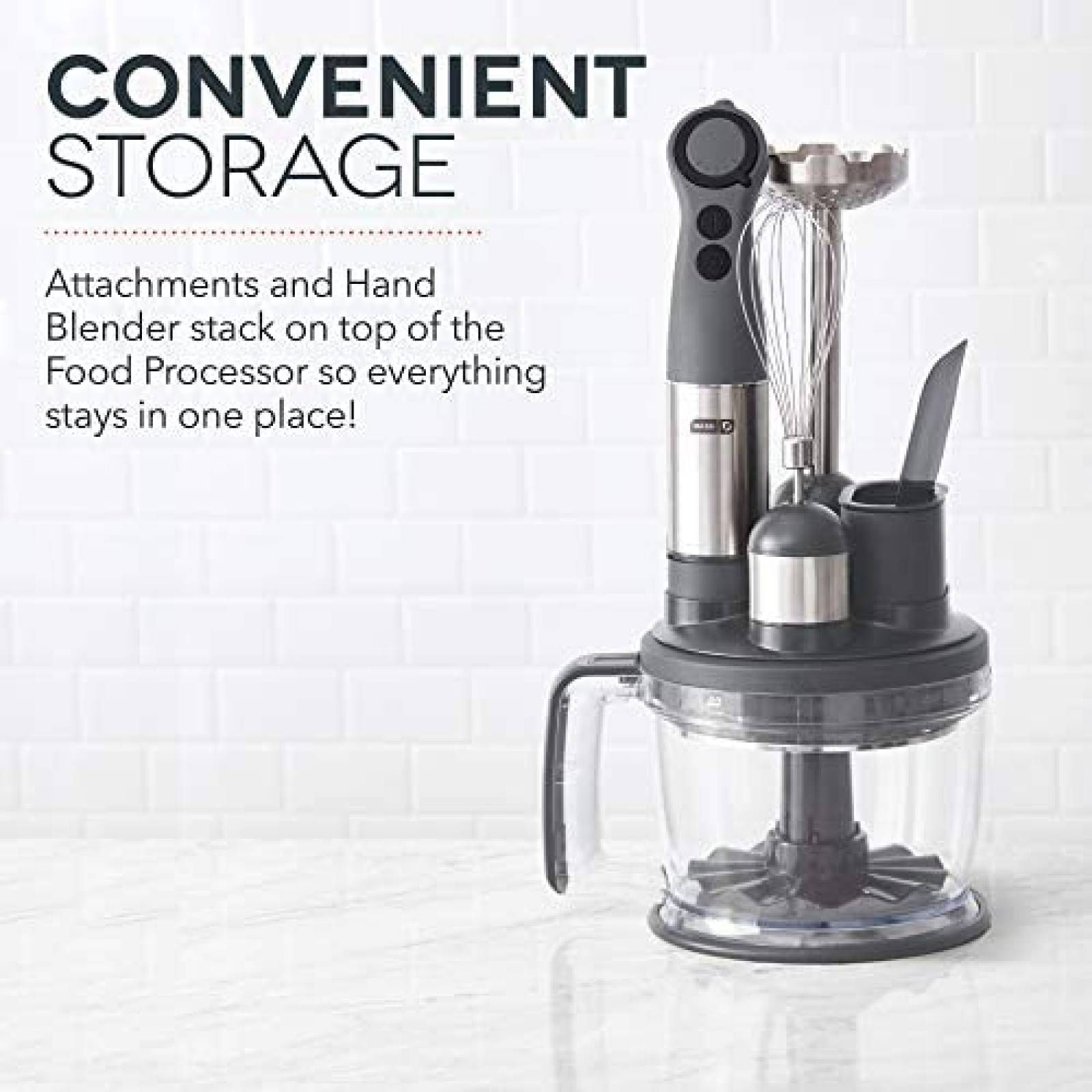 Batidora de Immersion DASH Chef Series Deluxe +Accesorios -G