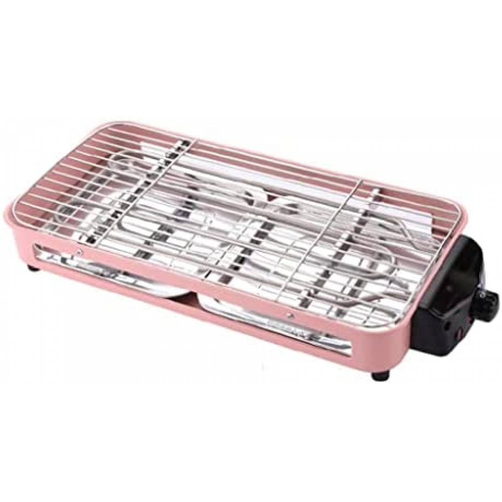 Parrilla Antiadherente Electrica O-OBDO Control Termico Rosa