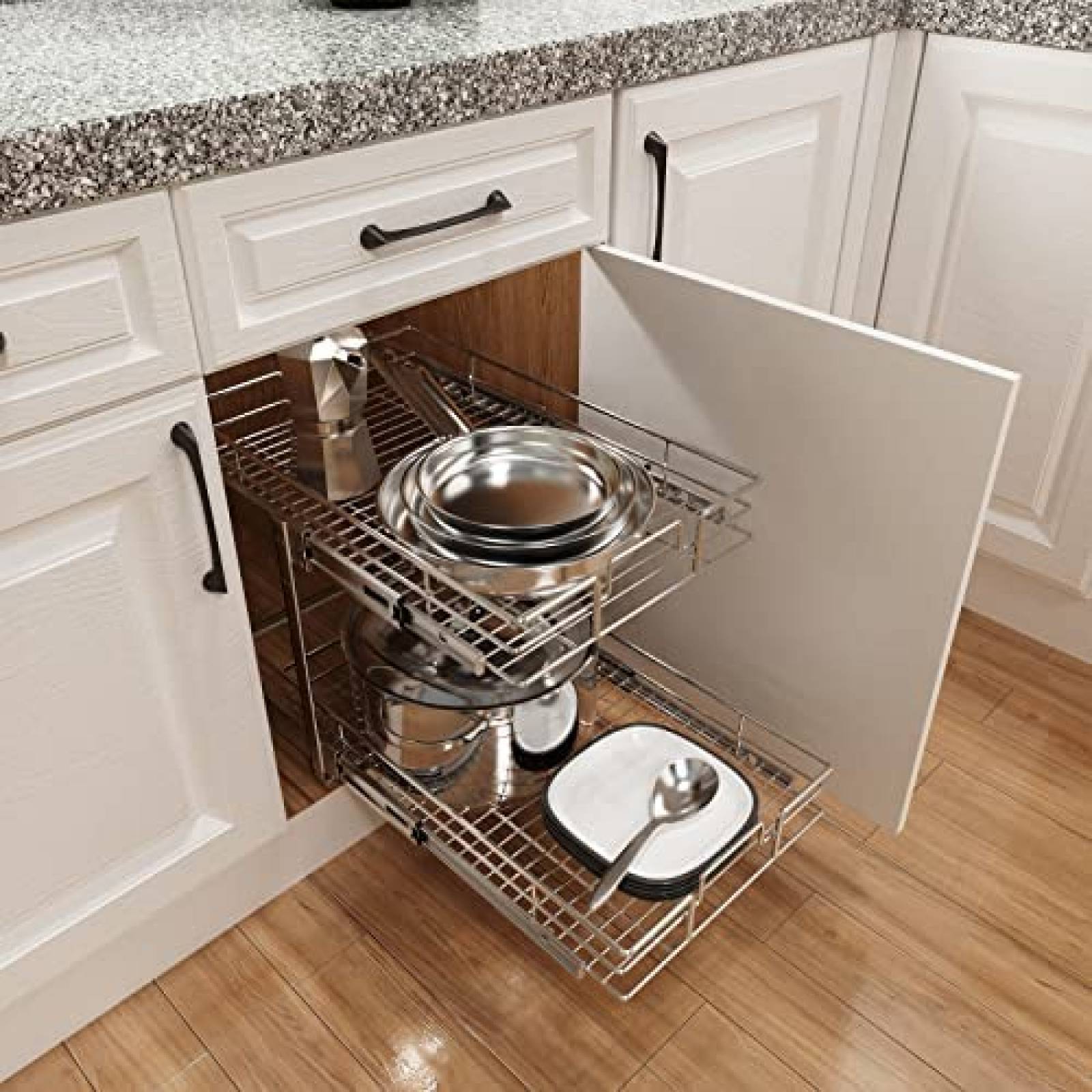 Gabinete Deslizable ROOMTEC para Electrodomesticos -Plateado
