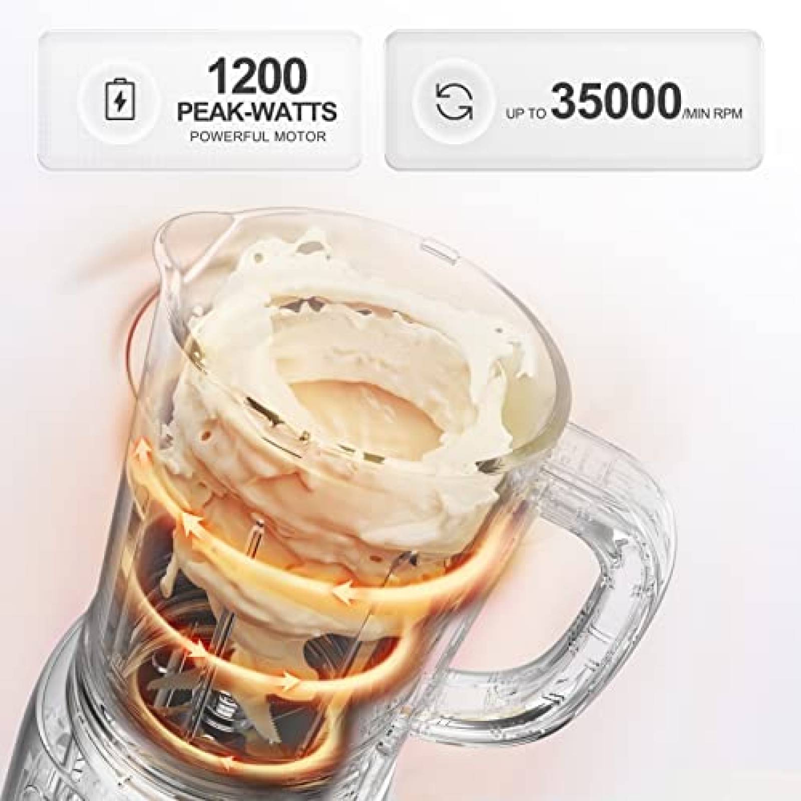 Licuadora Personal Bar Profesional de 1200W/51 Oz. -Gris