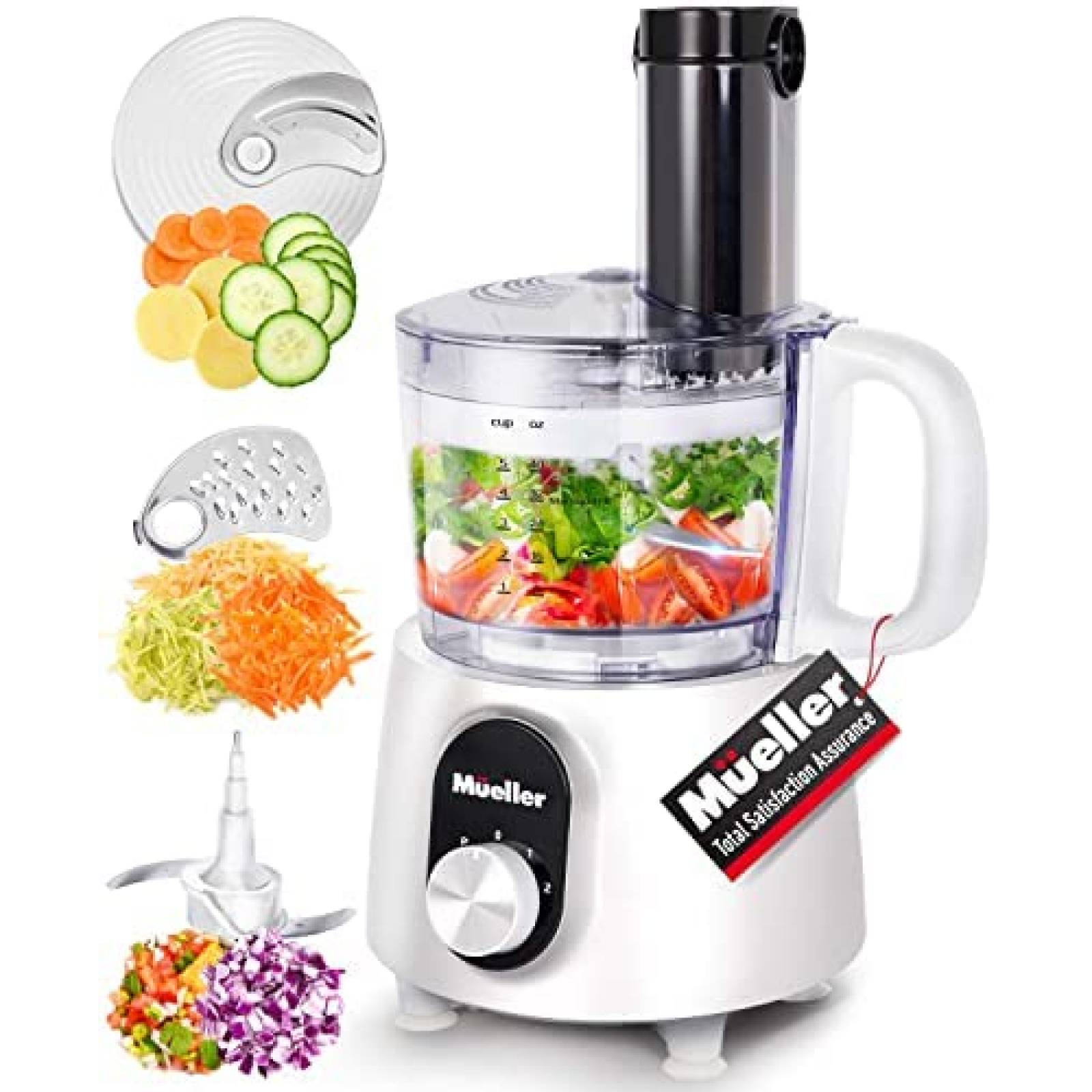 Triturador de Alimento MUELLER HOME Cap. 8 Tazas -Blanco