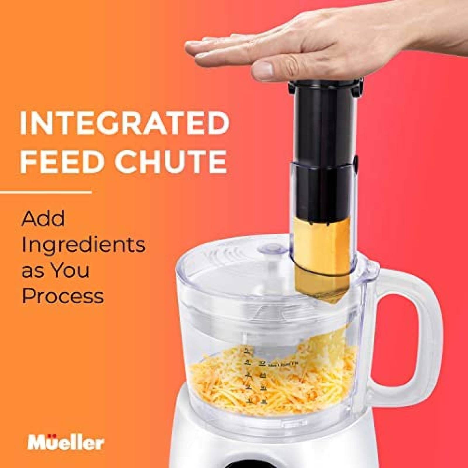 Triturador de Alimento MUELLER HOME Cap. 8 Tazas -Blanco