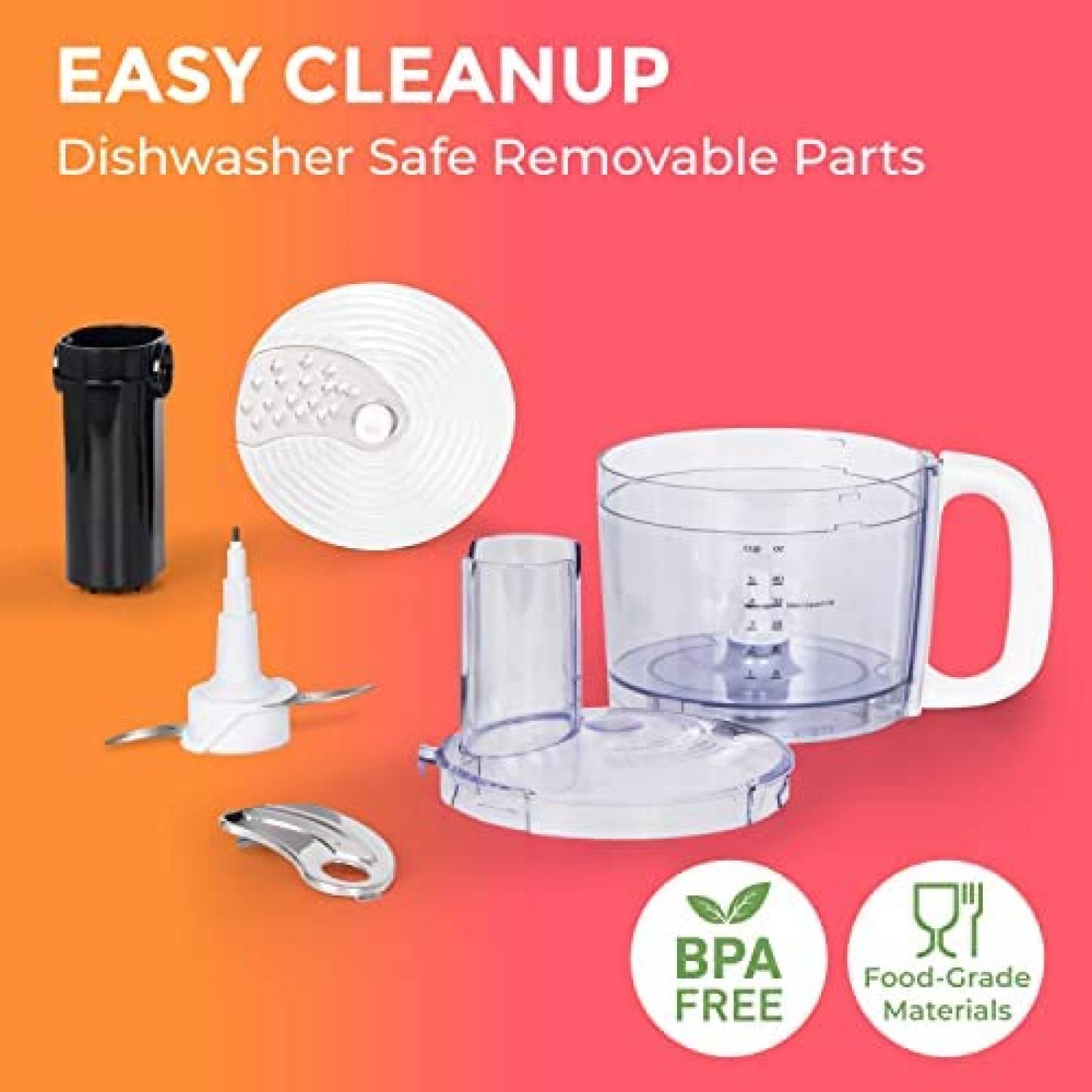 Triturador de Alimento MUELLER HOME Cap. 8 Tazas -Blanco