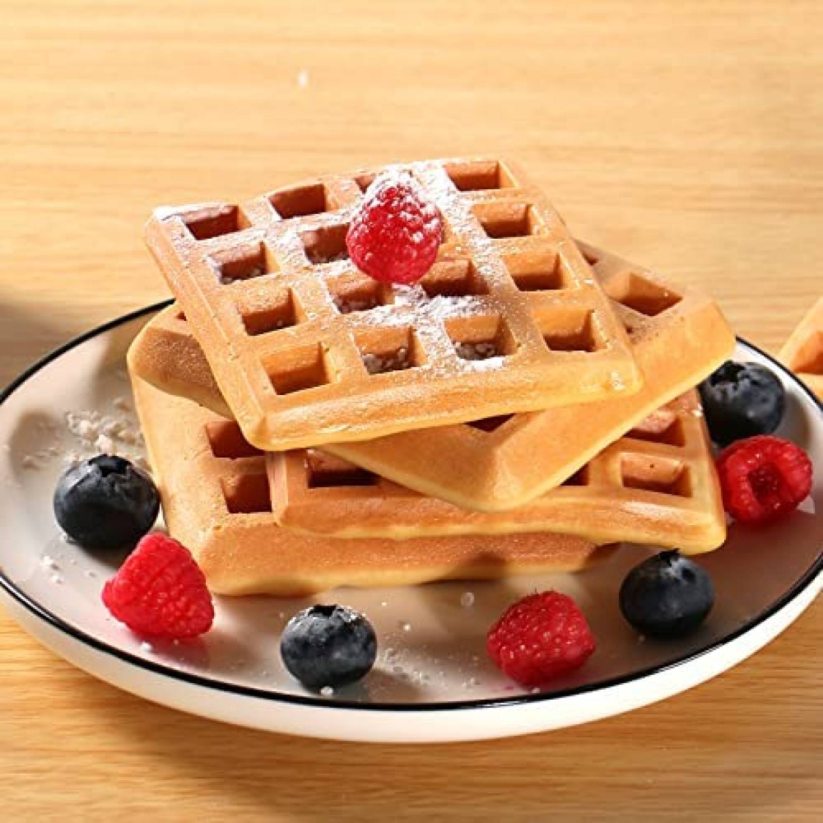 Wafflera Symiu con Parrilla de Dinosaurios 220V -Negro