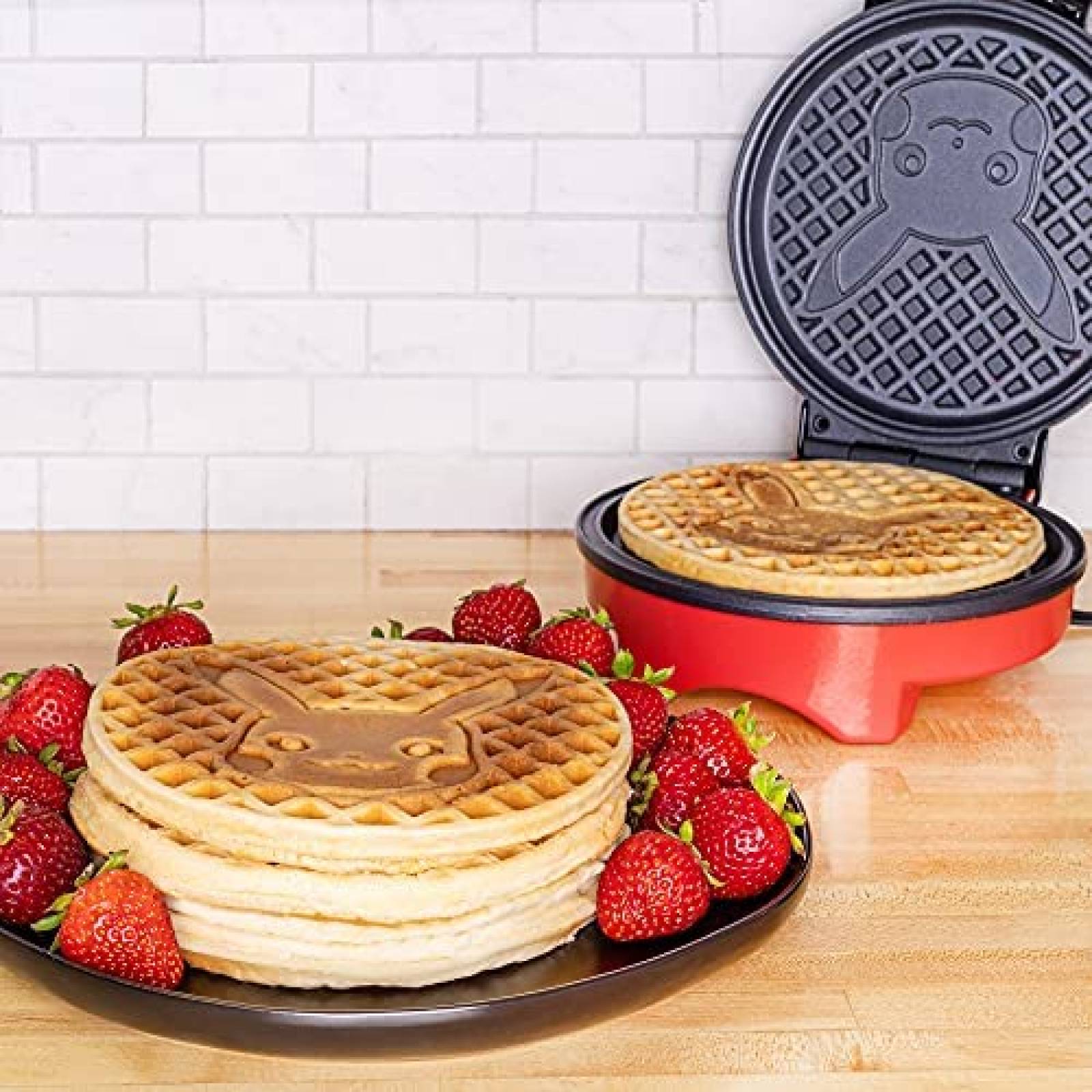 Wafflera Uncanny Brands Pokemon Pikachu Cocina -Negro