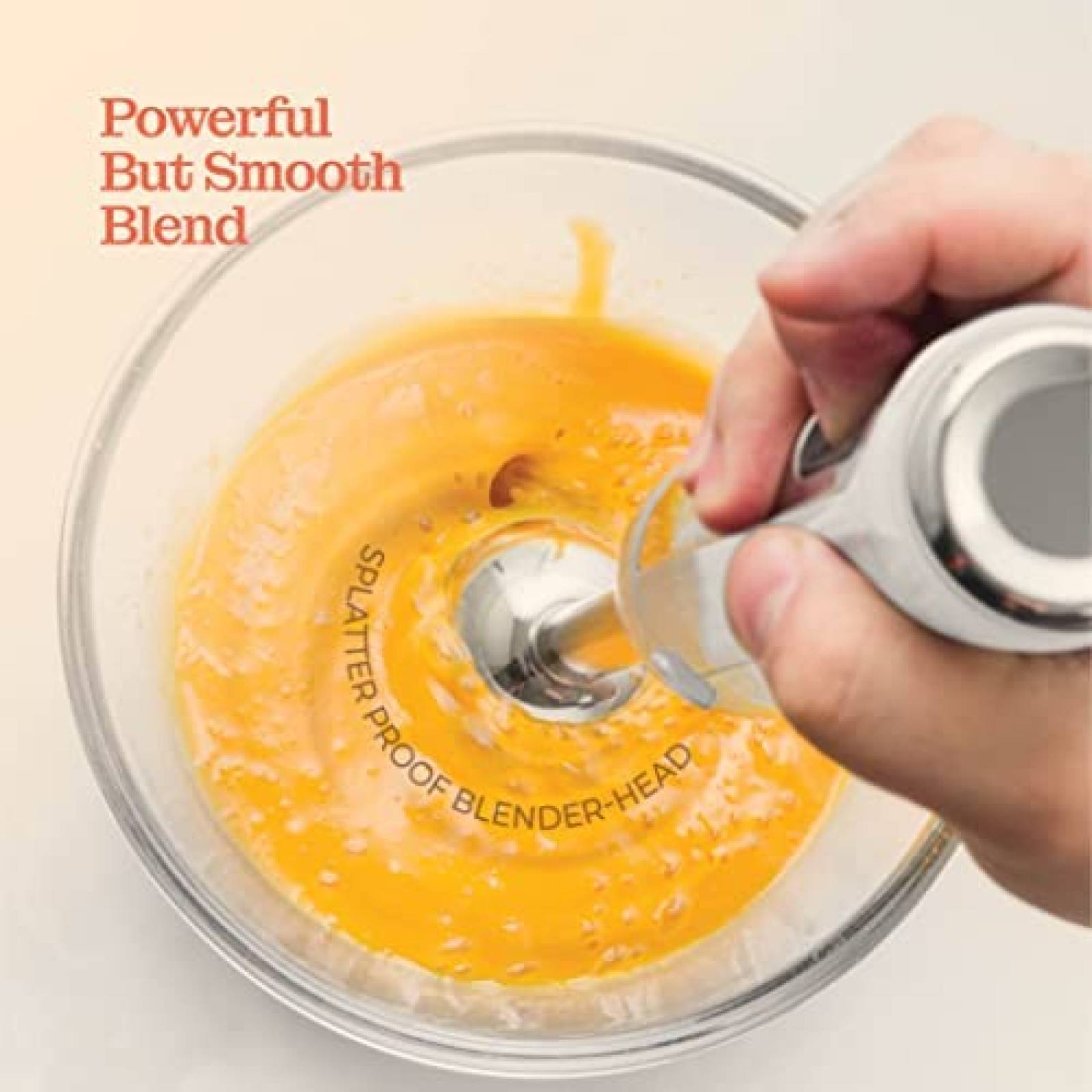 Licuadora de Mano Peach Street de 500W c/Modo Turbo -Blanco