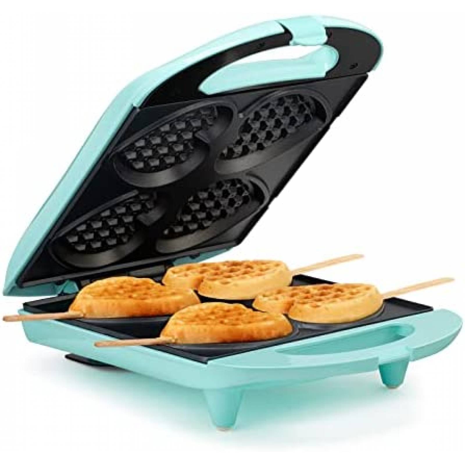 Wafflera Holstein Housewares para 4 Waffles -Celeste
