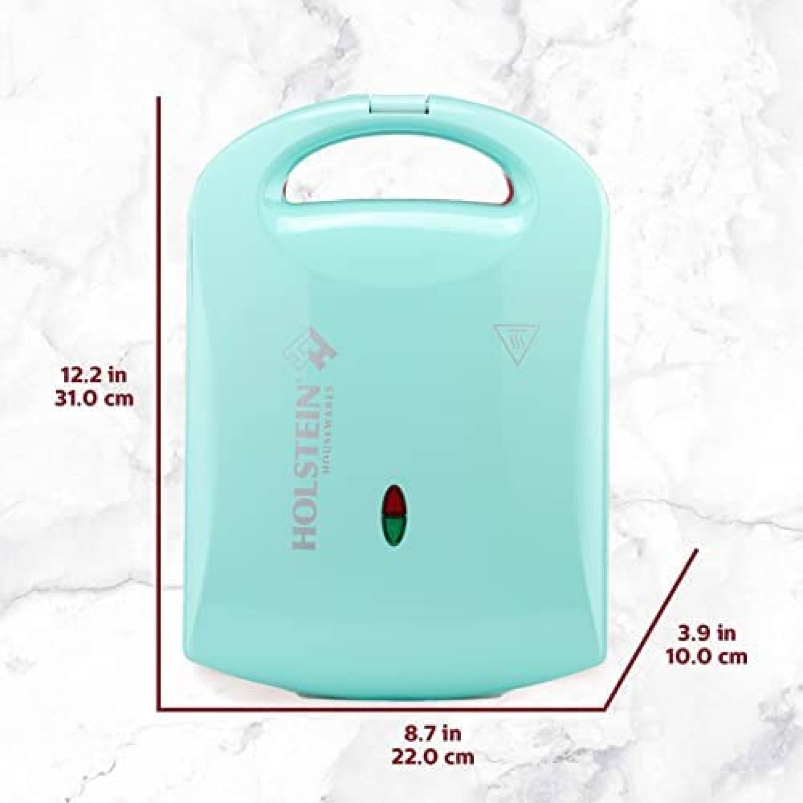 Wafflera Holstein Housewares para 4 Waffles -Celeste