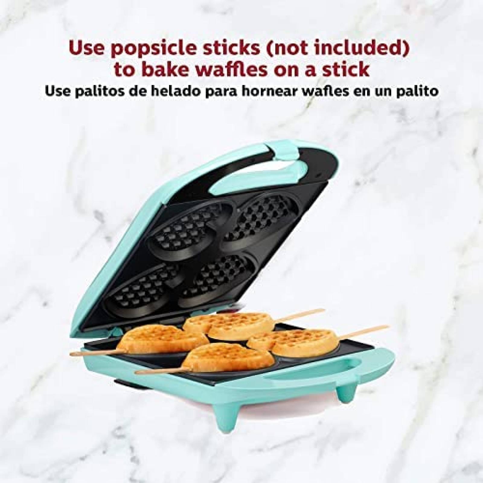 Wafflera Holstein Housewares para 4 Waffles -Celeste
