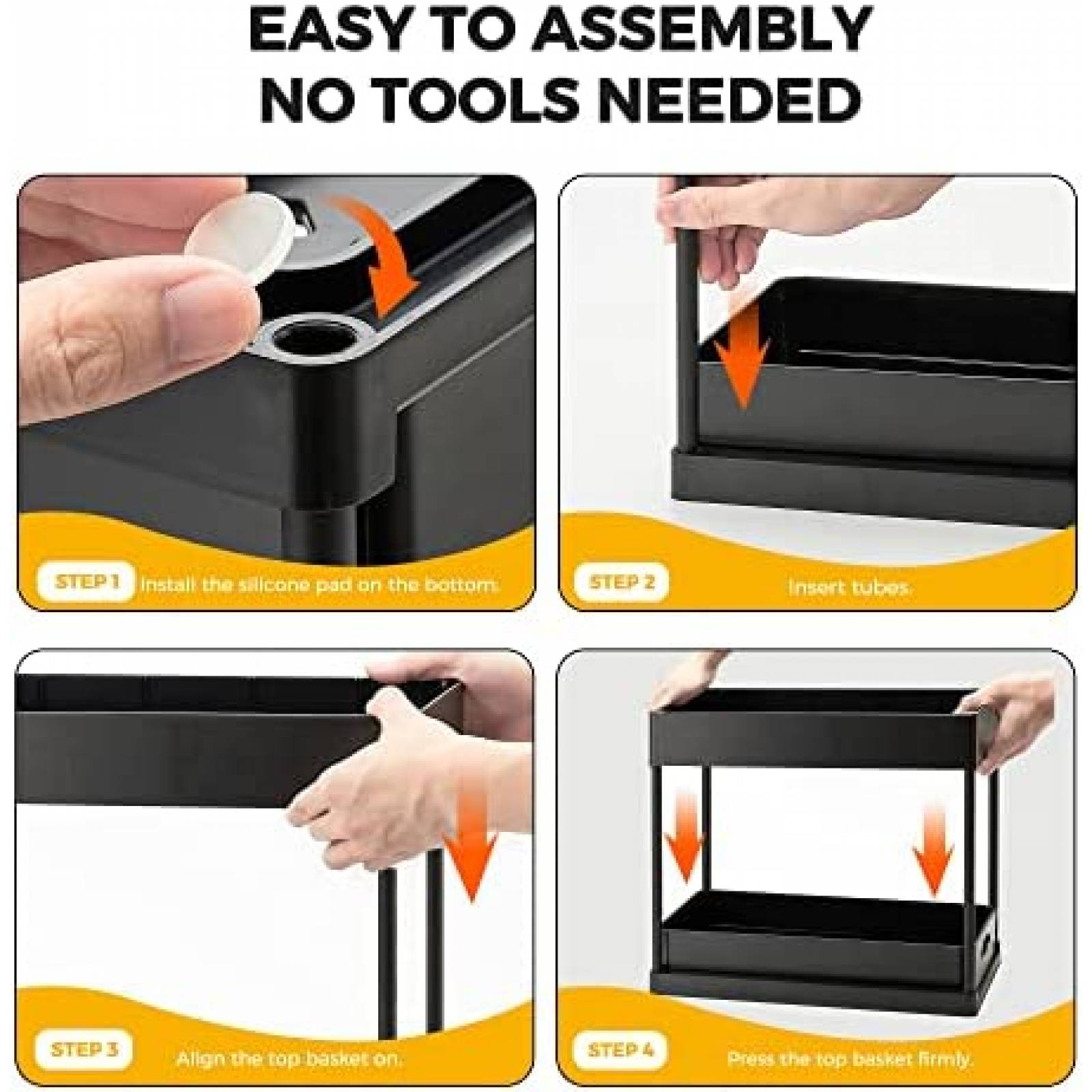 Gabinetes Deslizables Ravinte para Productos de Limpieza 2pz