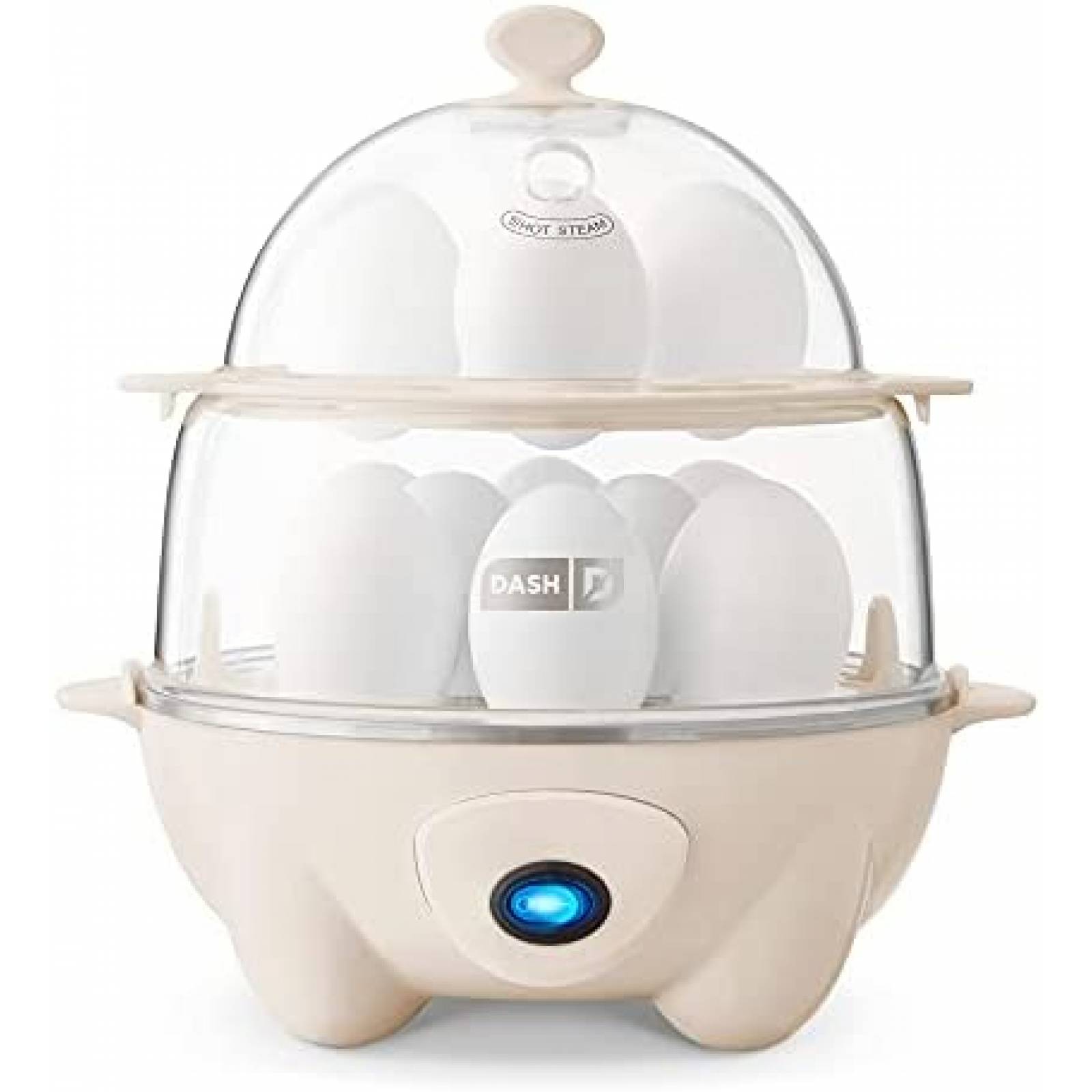 Olla Electrica para Huevo DASH Deluxe para 12 huevos -Crema