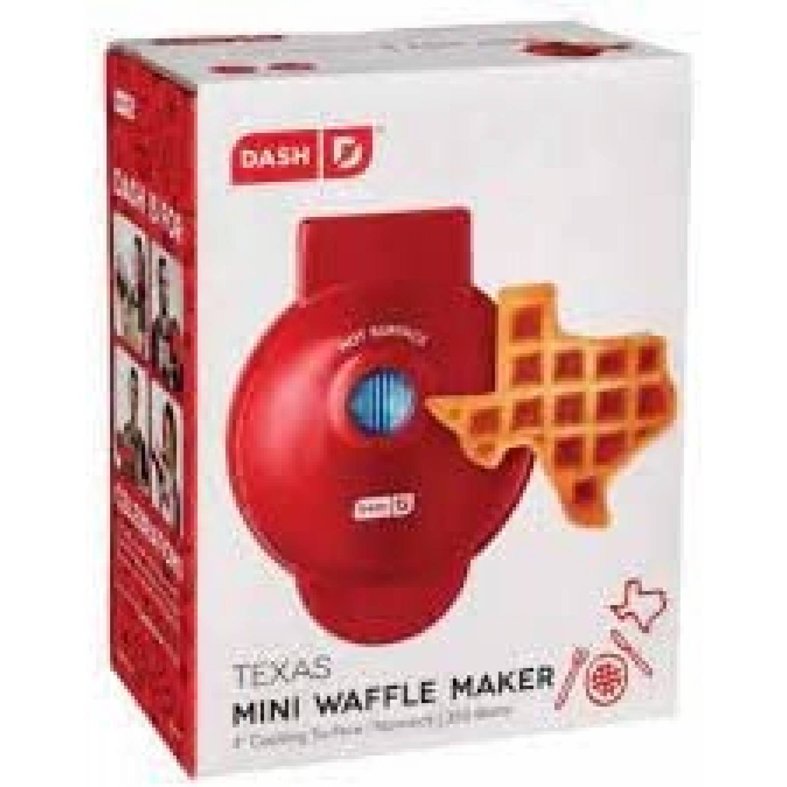 Wafflera Miniatura Generica con Forma de Texas 4'' -Rojo