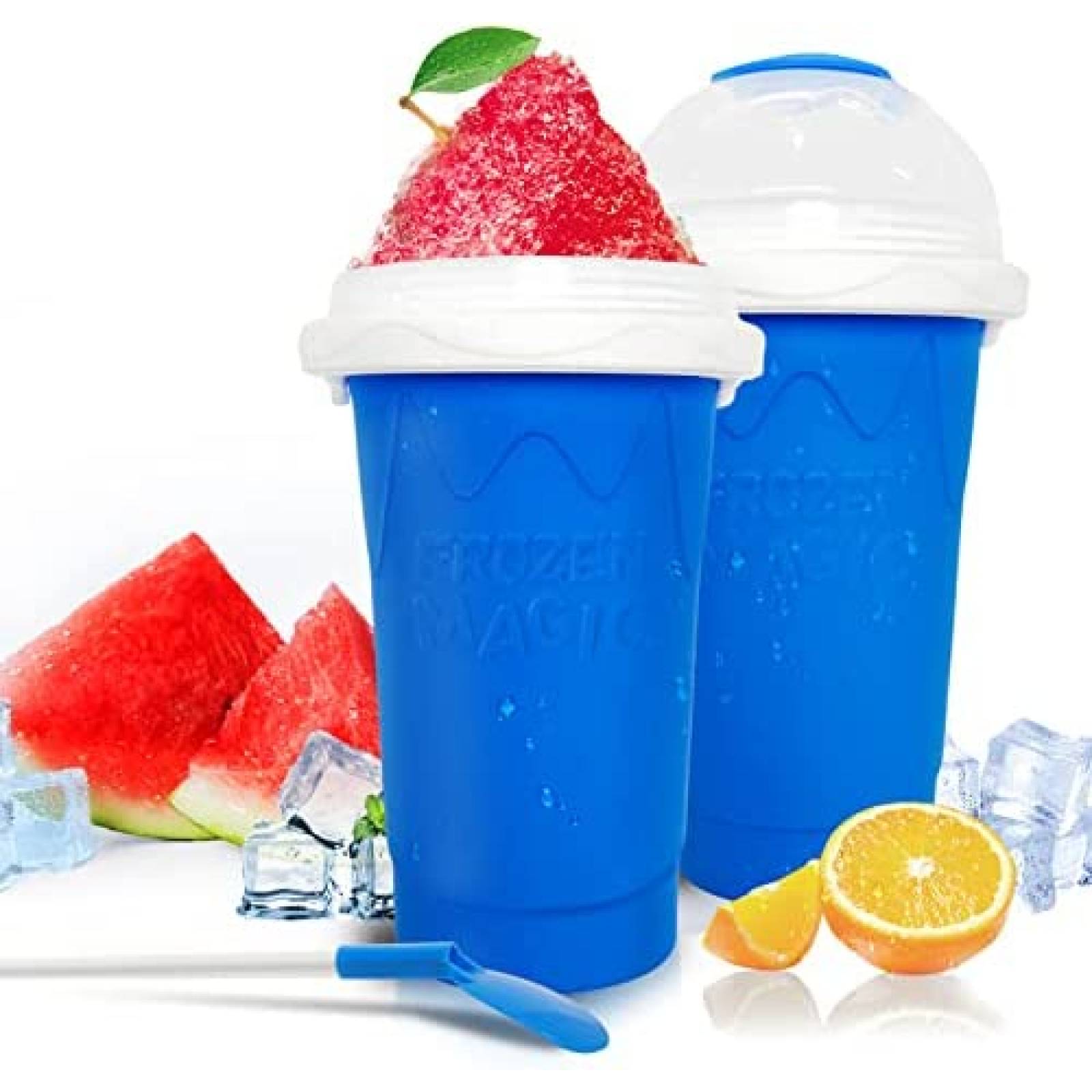 Vaso Magico ASNUG Para Slushy Batidos Rapidos Portatil -Azul