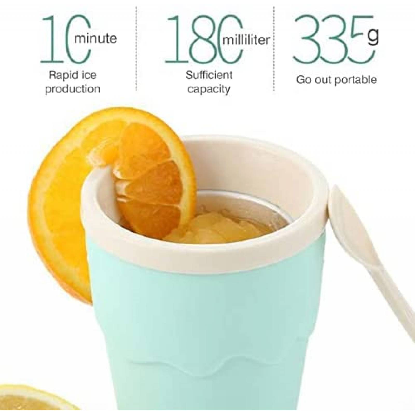 Vaso Magico WAITLOVER Para Slushy Batidos Rapidos -Naranja