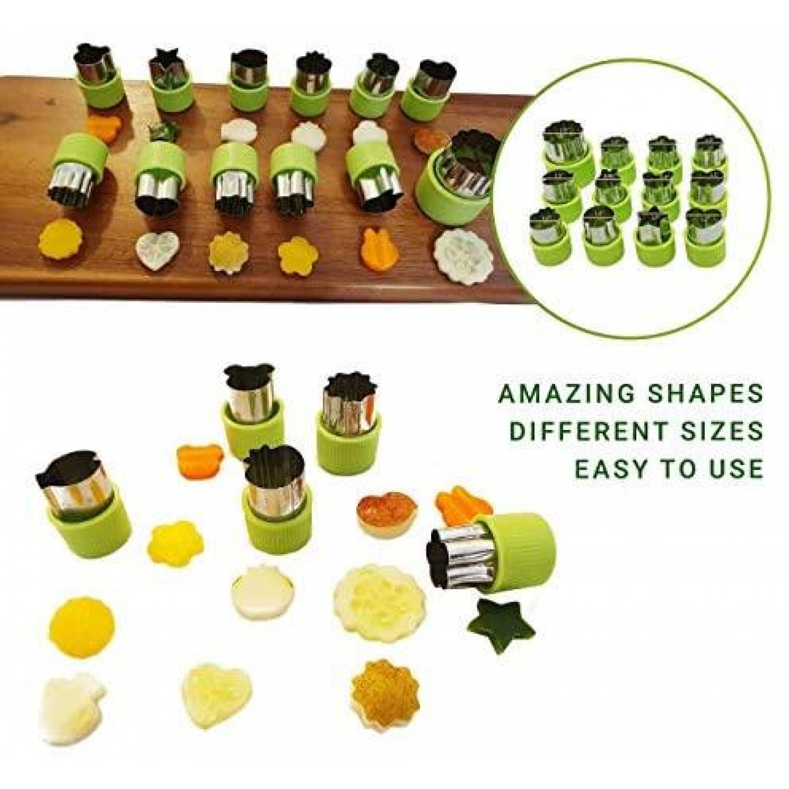Cortadores de Fruta CARE MATTERS Carespot 30 Pzs -Verde