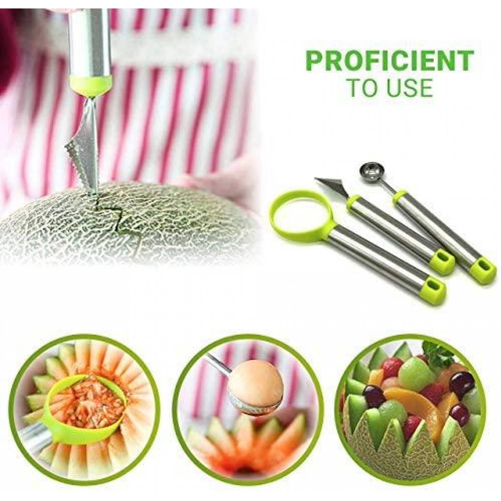 Cortadores de Fruta CARE MATTERS Carespot 30 Pzs -Verde