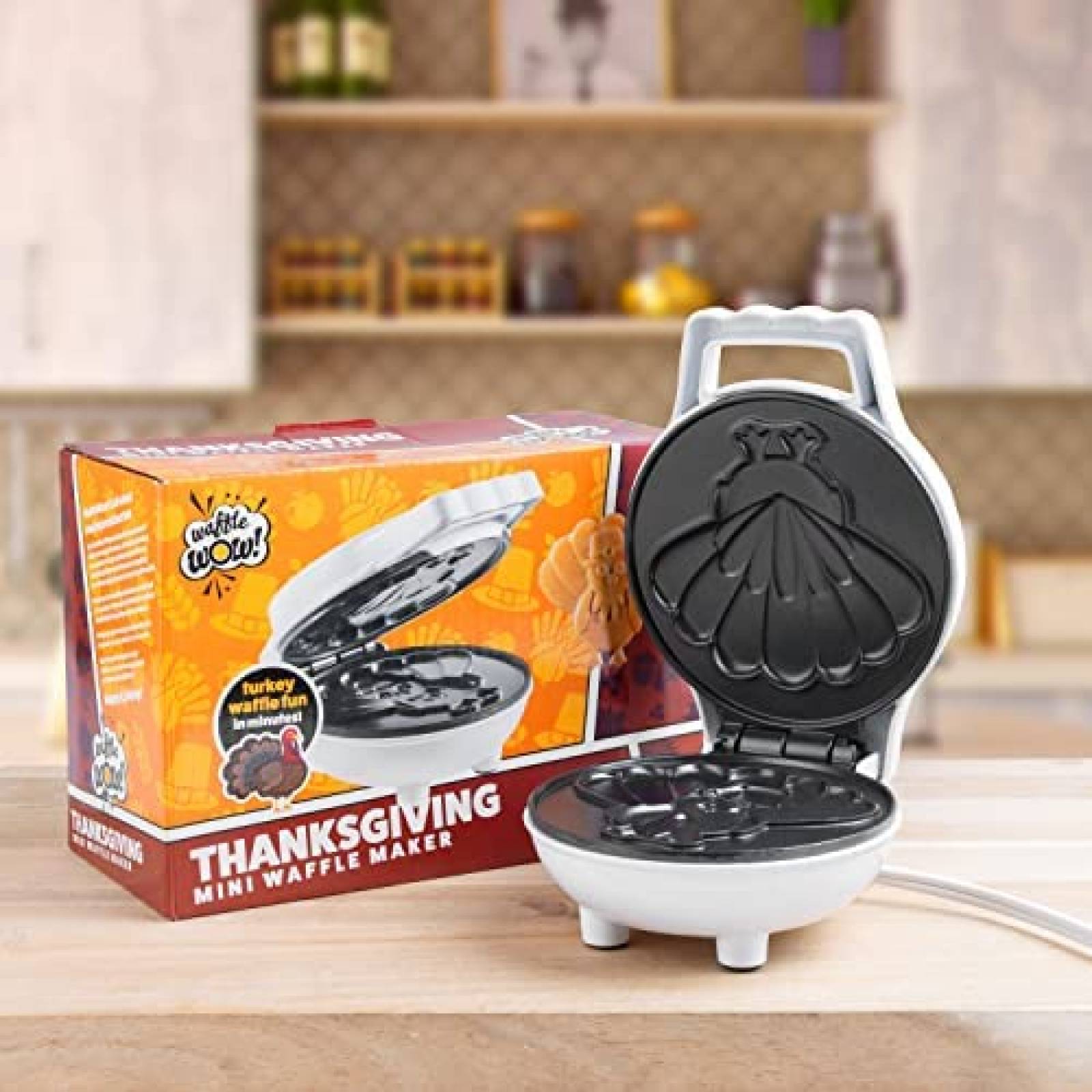 Wafflera Waffle Wow! para Waffles de Pavo 4'' -Negro