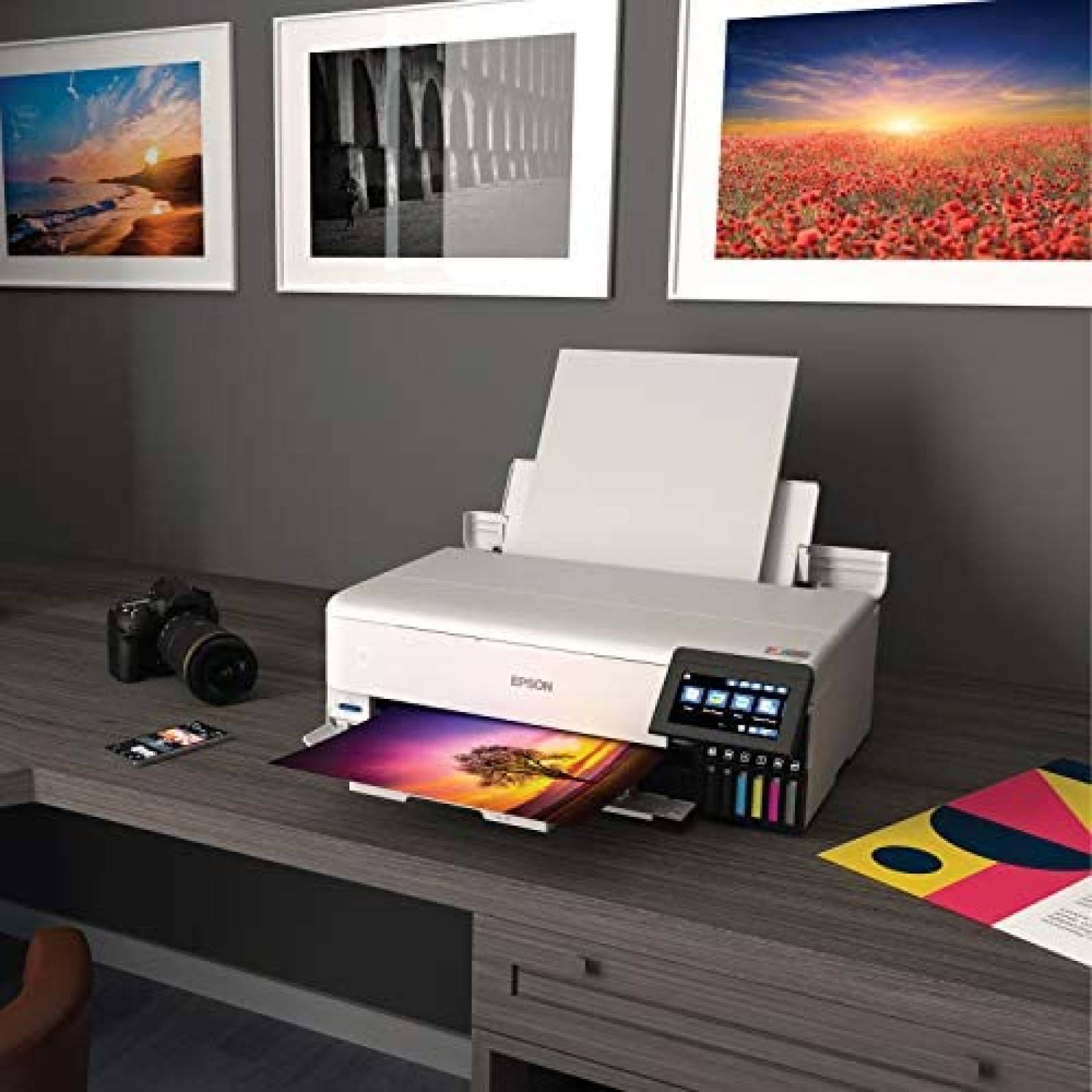 Impresora Epson EcoTank Photo pantalla 4.3" tactil -Blanco