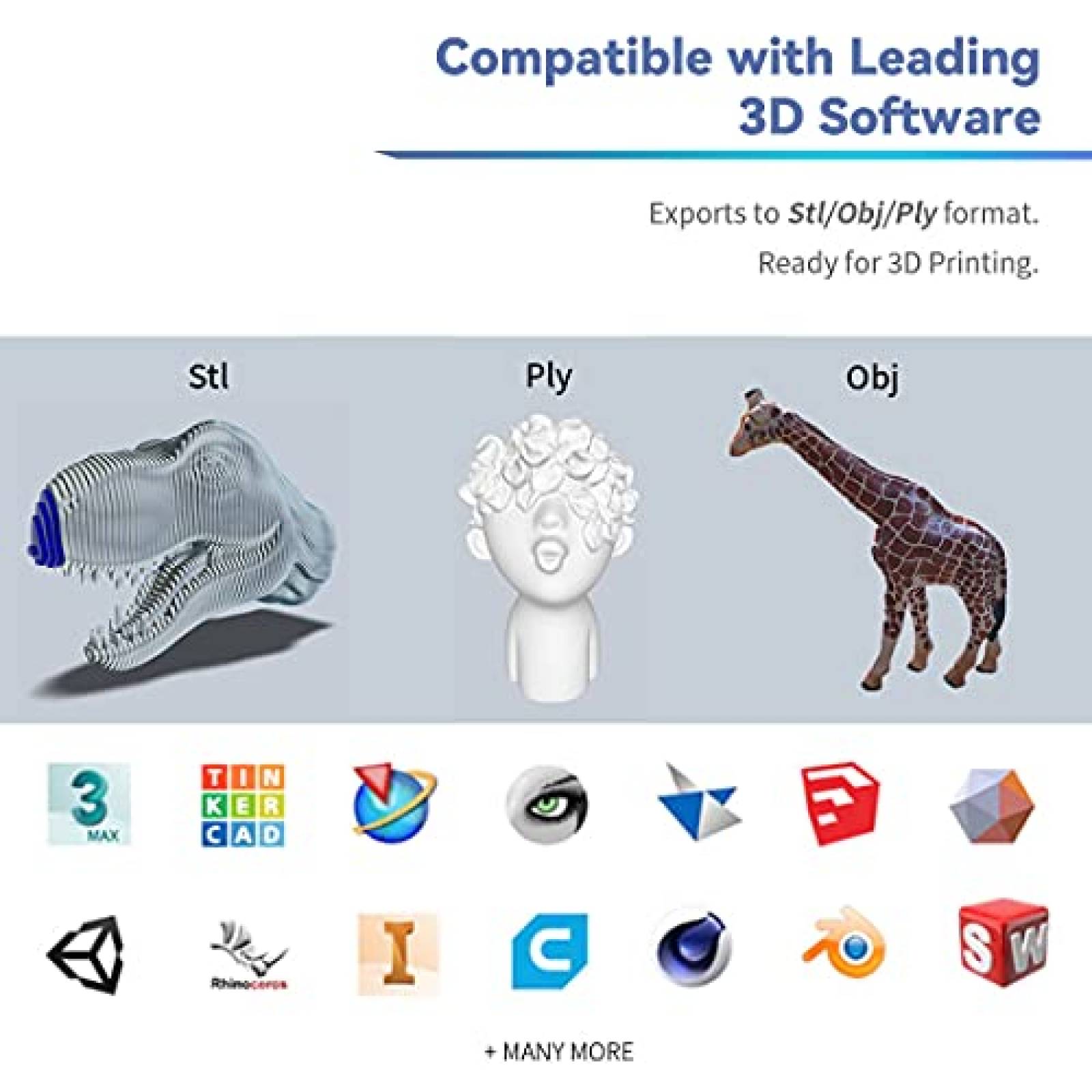 Escaner 3D Revopoint POP para Cara y Cuerpos 3D -Negro