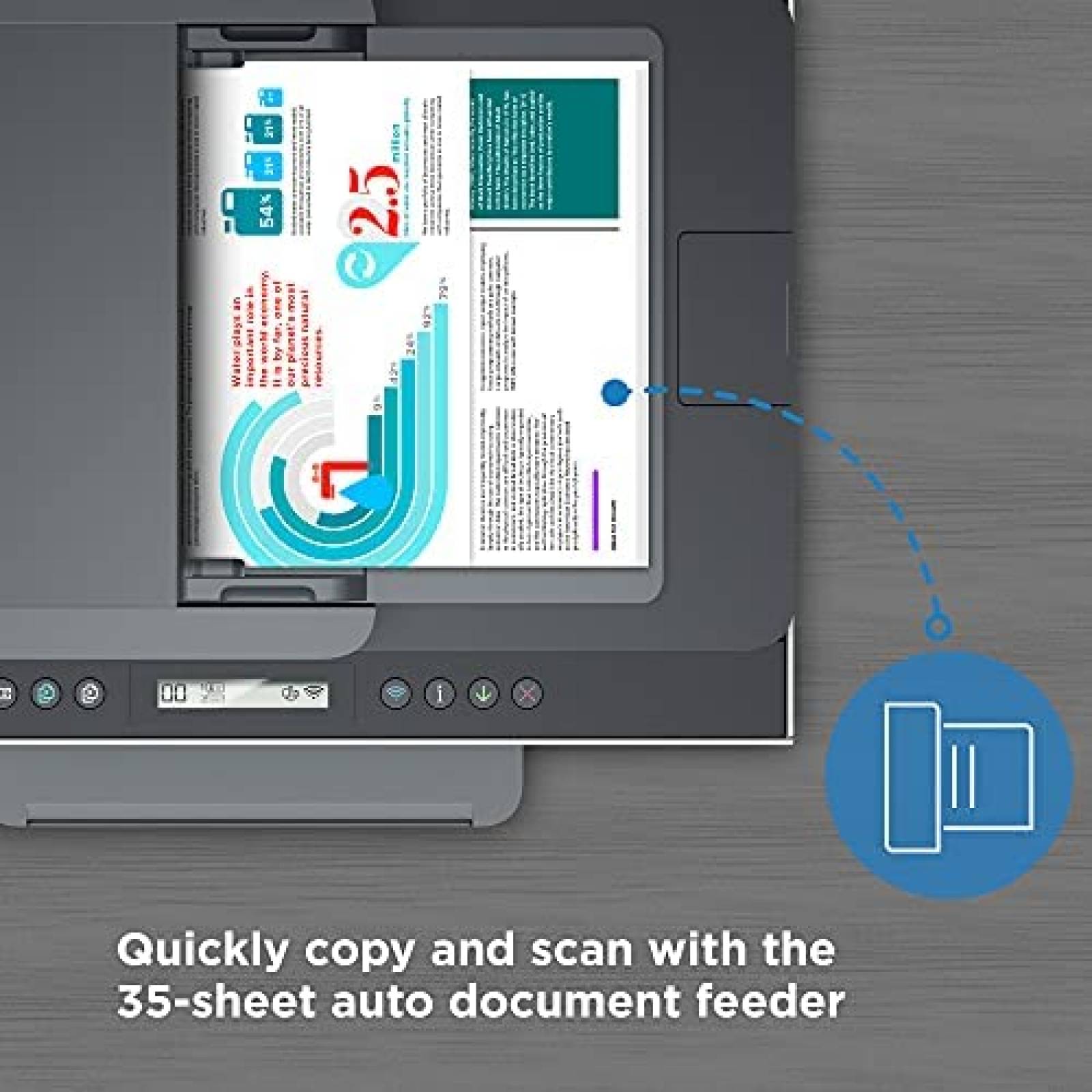 Impresora HP Smart -Tank 7301 Bluetooth/Wifi/USB -Negro