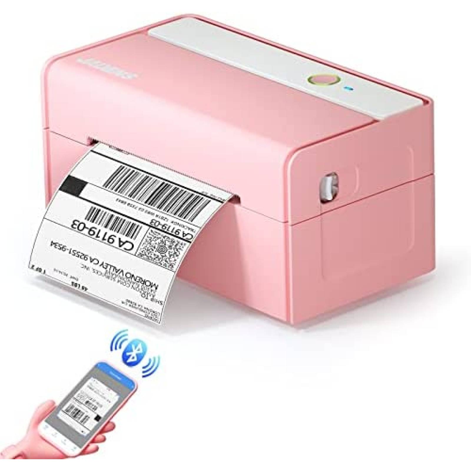 Impresora de Etiquetas JADENS 468BT de 4''x6'' -Rosa