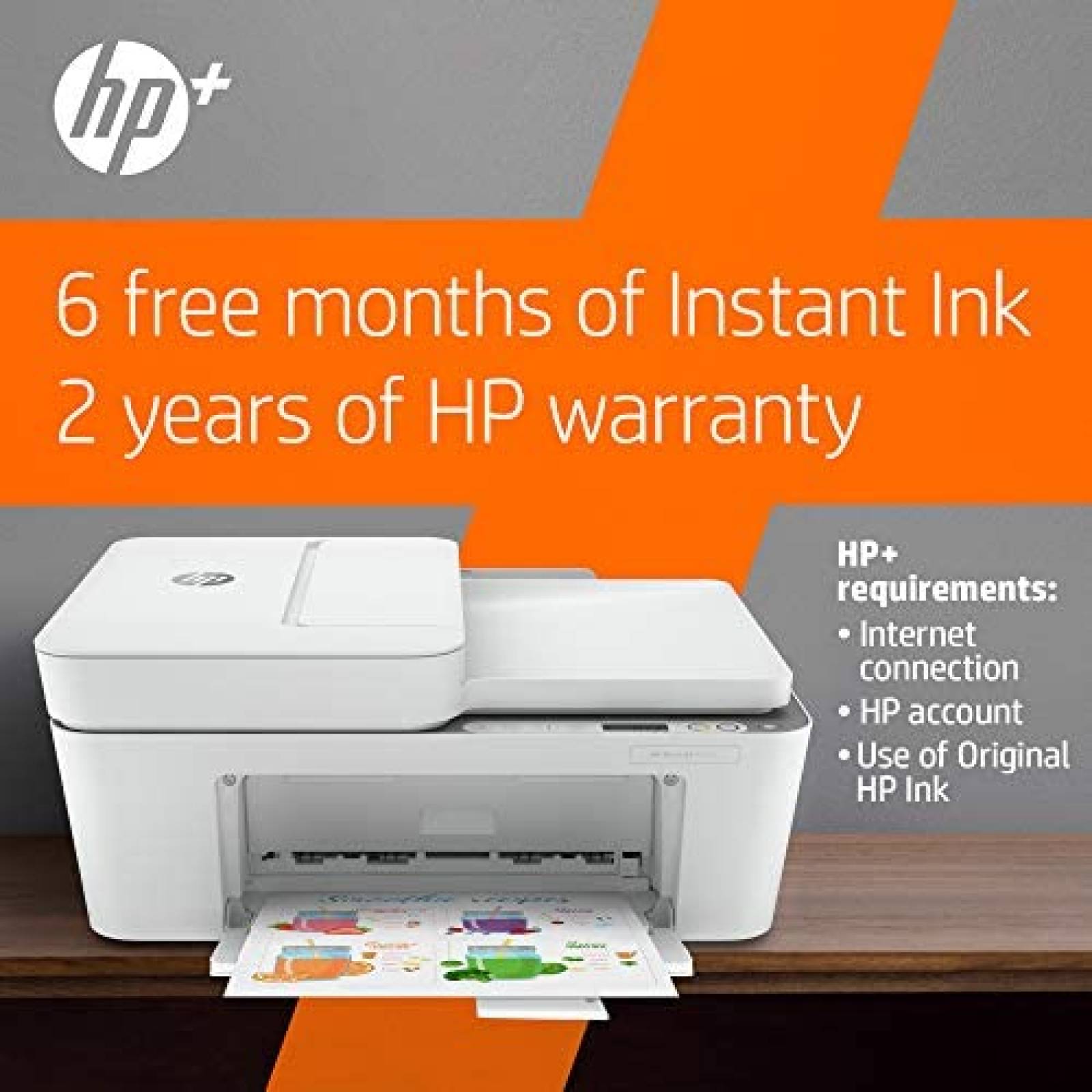 Impresora HP DeskJet 4155e Inalambrica Tinta -Blanco