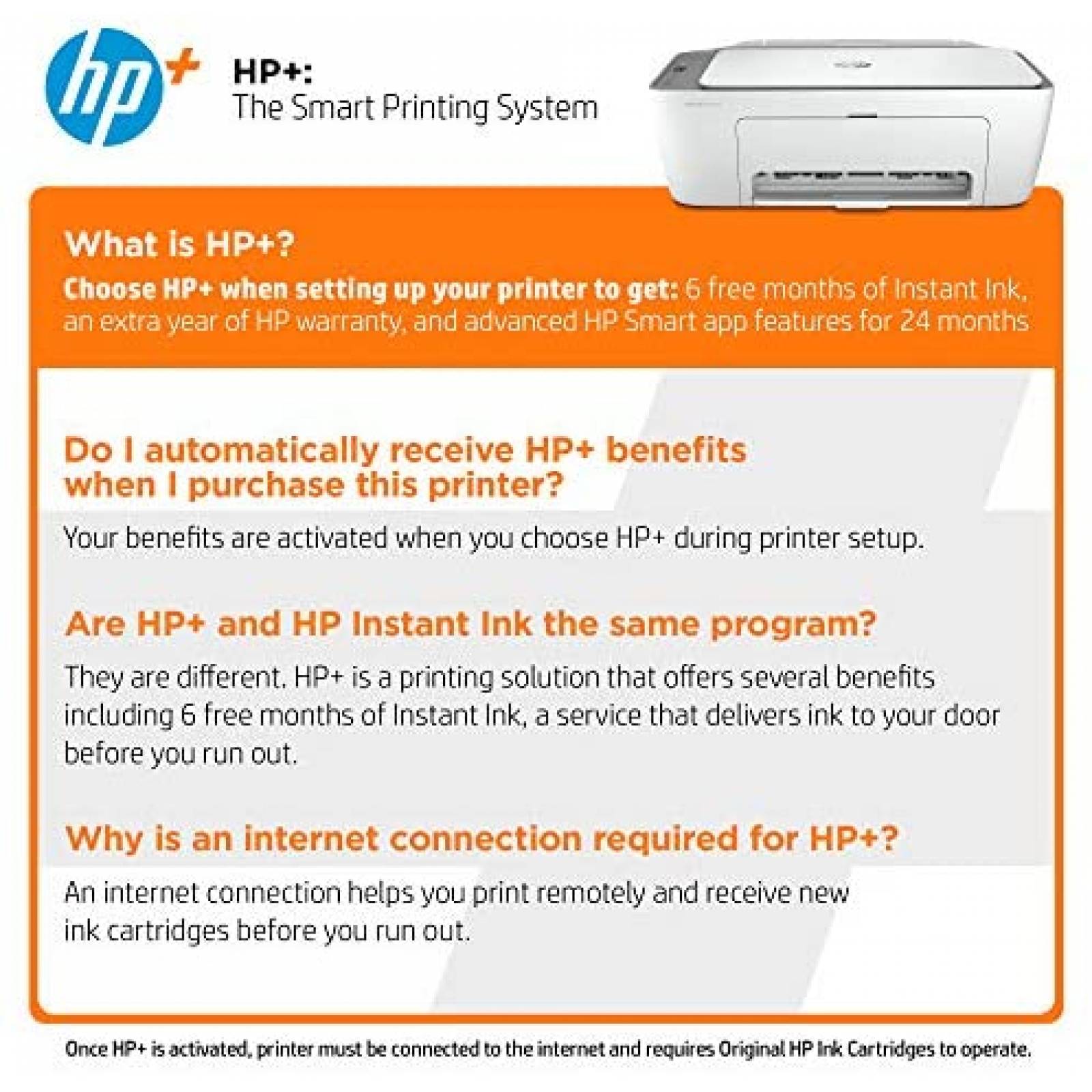 Impresora de Inyeccion de Tinta HP DeskJet 2755e -Blanco