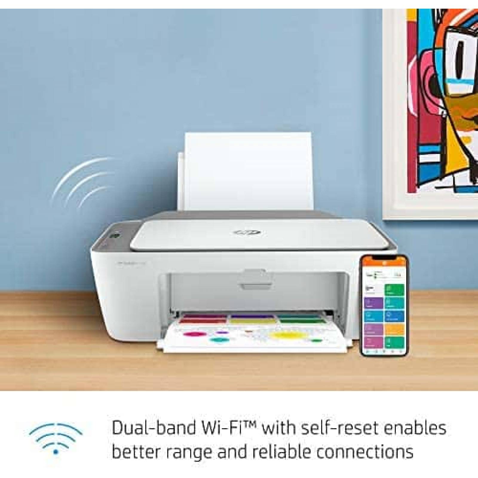 Impresora de Inyeccion de Tinta HP DeskJet 2755e -Blanco
