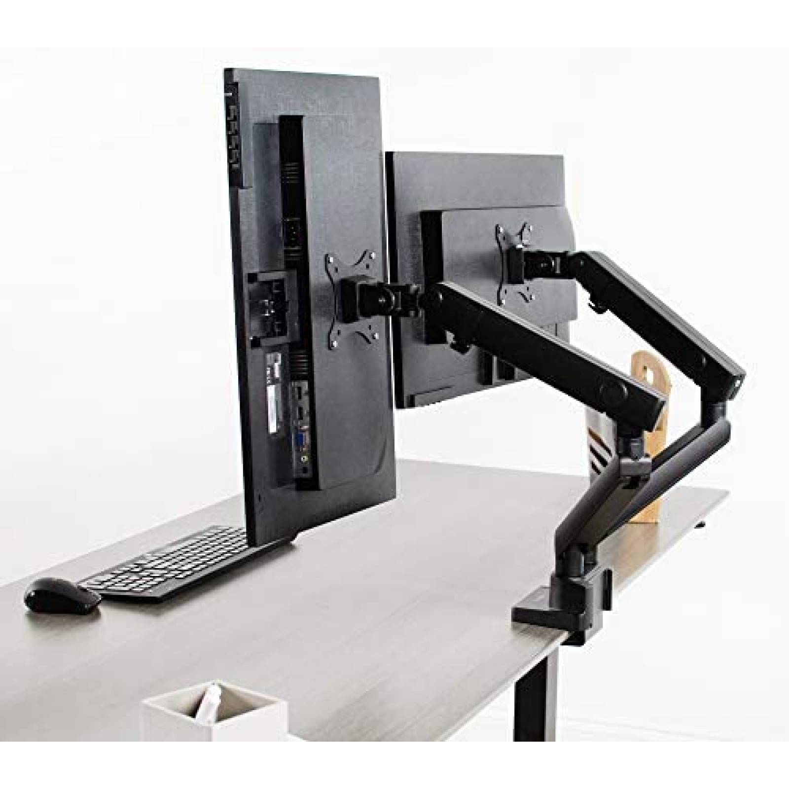 Soporte Monitor VIVO STAND V102BB Doble pantallas hasta 32"