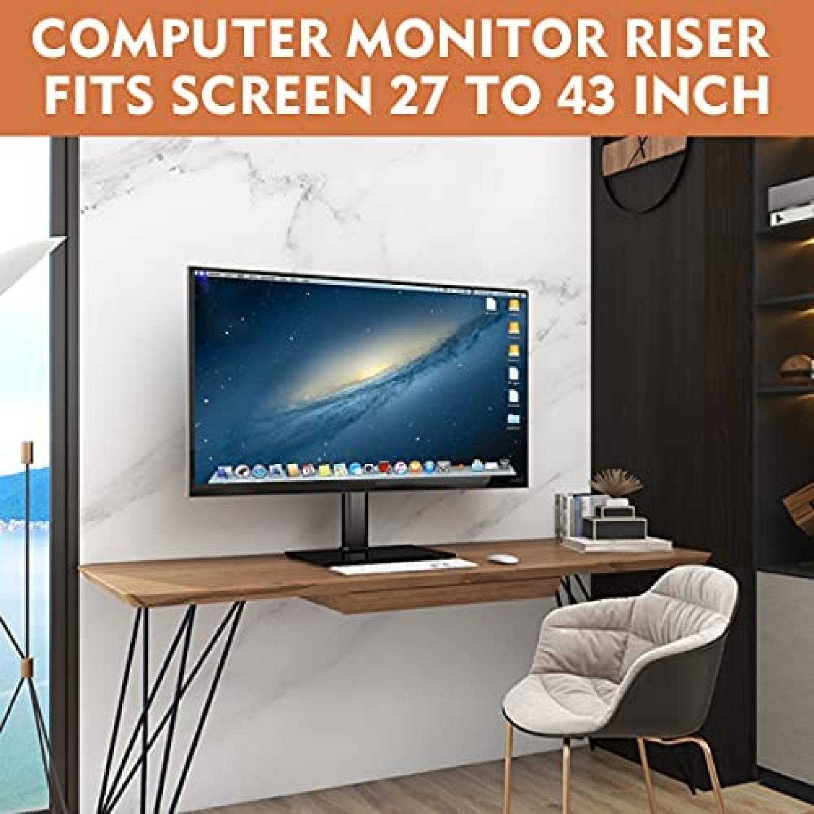 Soporte Monitor Hemudu HT05B-003 Rotatorio 45 43" -Negro