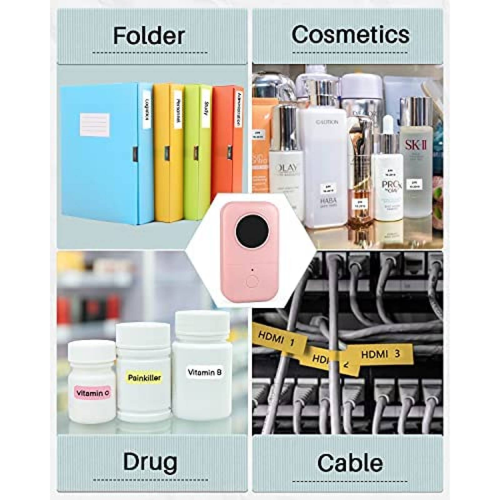 Etiquetadora Phomemo D30 Portatil Inalambrica -Rosa