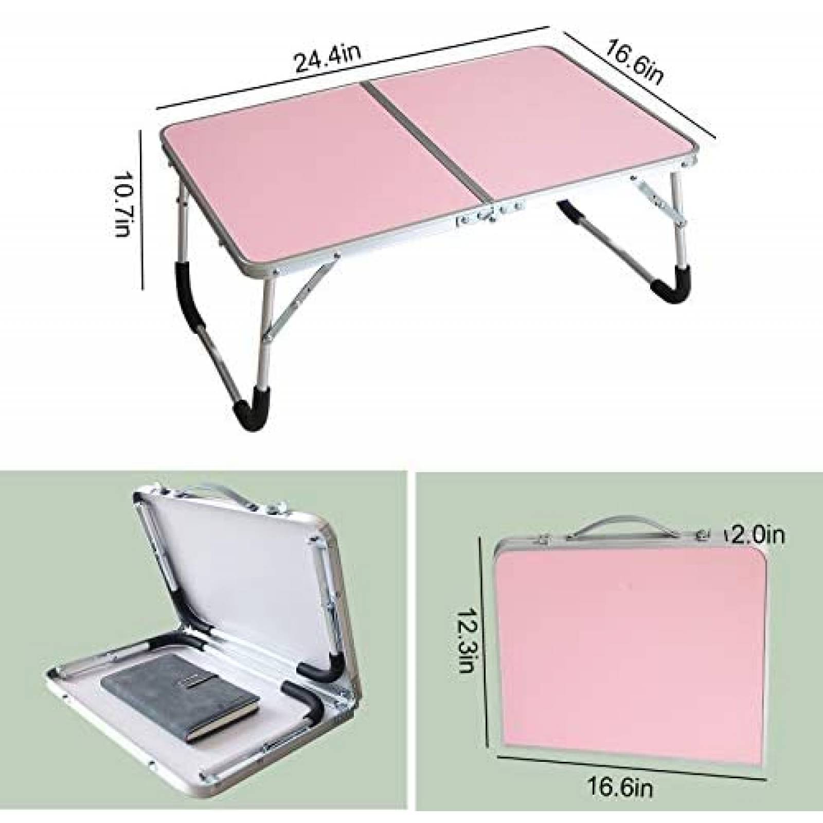 Mesita De Cama Jucaifu Plegable Para Laptop De 16'' -Rosa