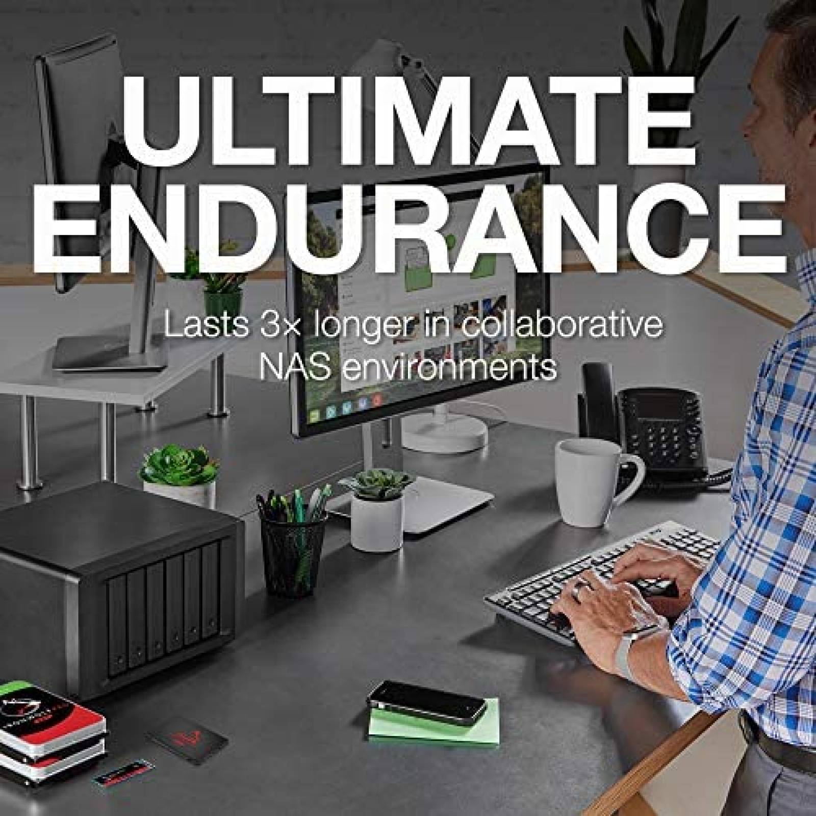 Unidad Estado Solido Seagate IronWolf 125 Interno 4TB -Negro