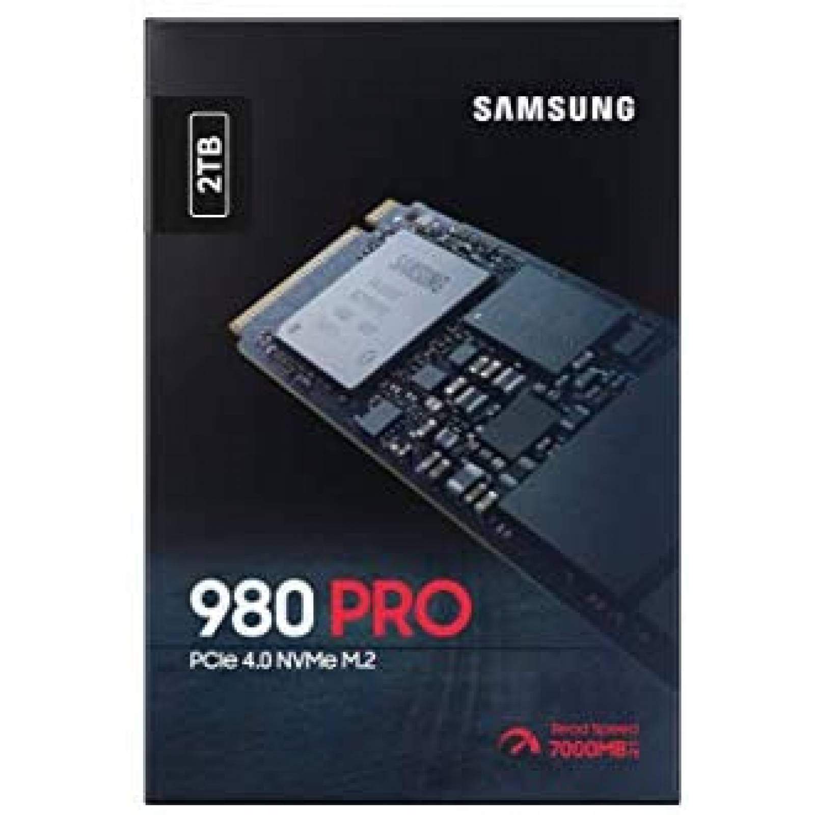 SSD Samsung 980 PRO 2TB PCIe NVMe Gen 4 M.2 de 7000Mbps