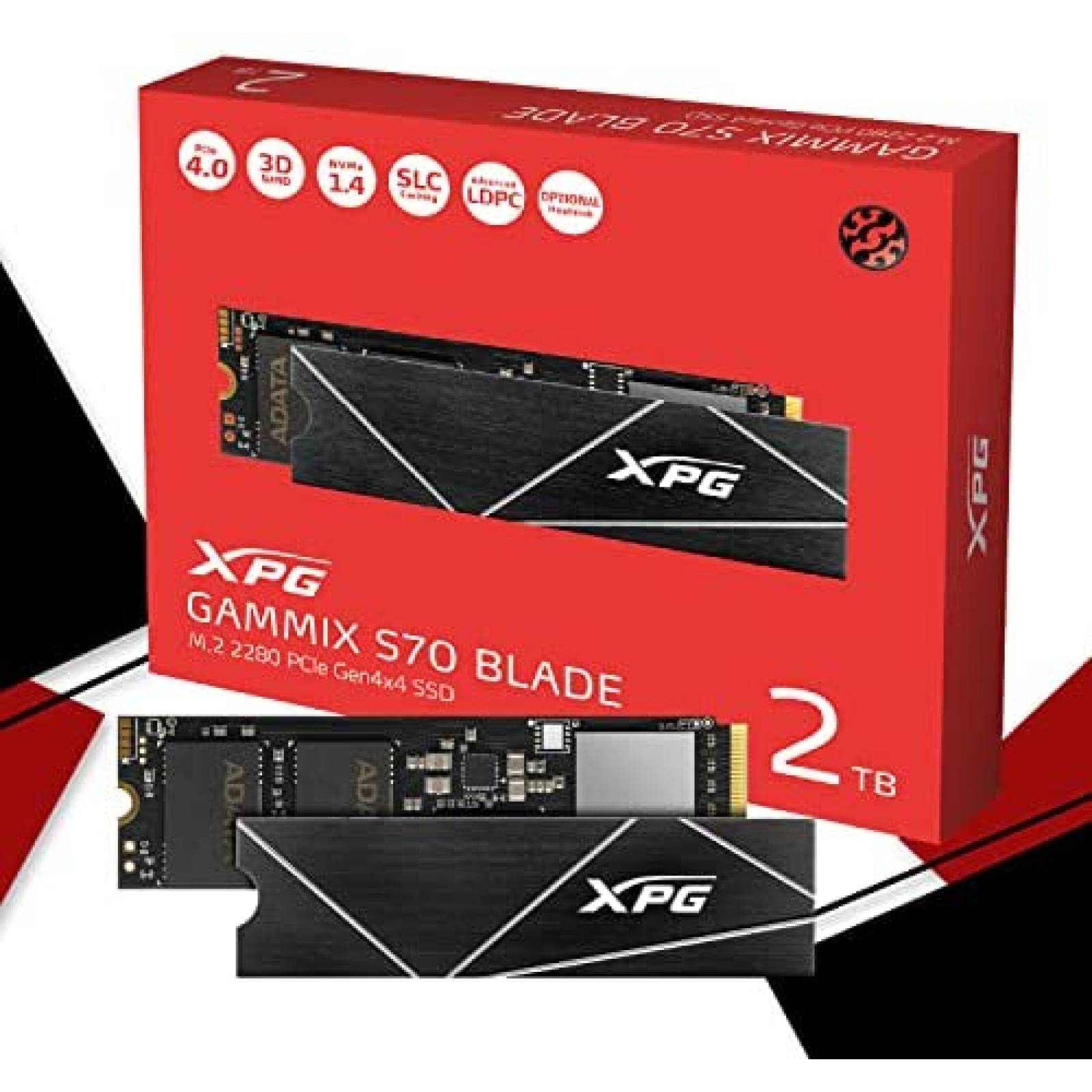 SSD XPG GAMMIX S70 Blade de 2TB 7,400 MB/s para PS5
