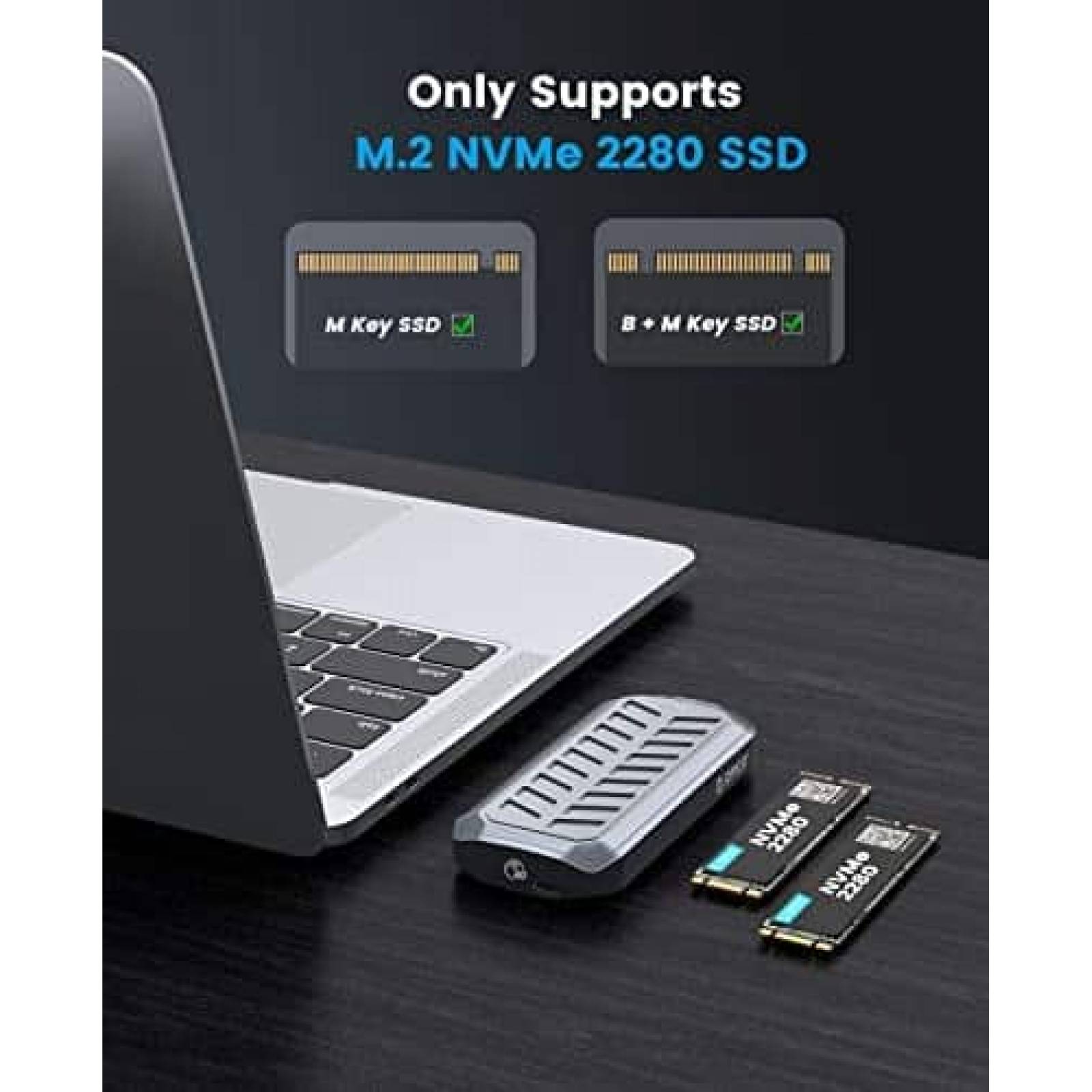 Caja SSD ORICO M2V02 de 2TB USB4.0 40Gbps USB3.1 Gen2