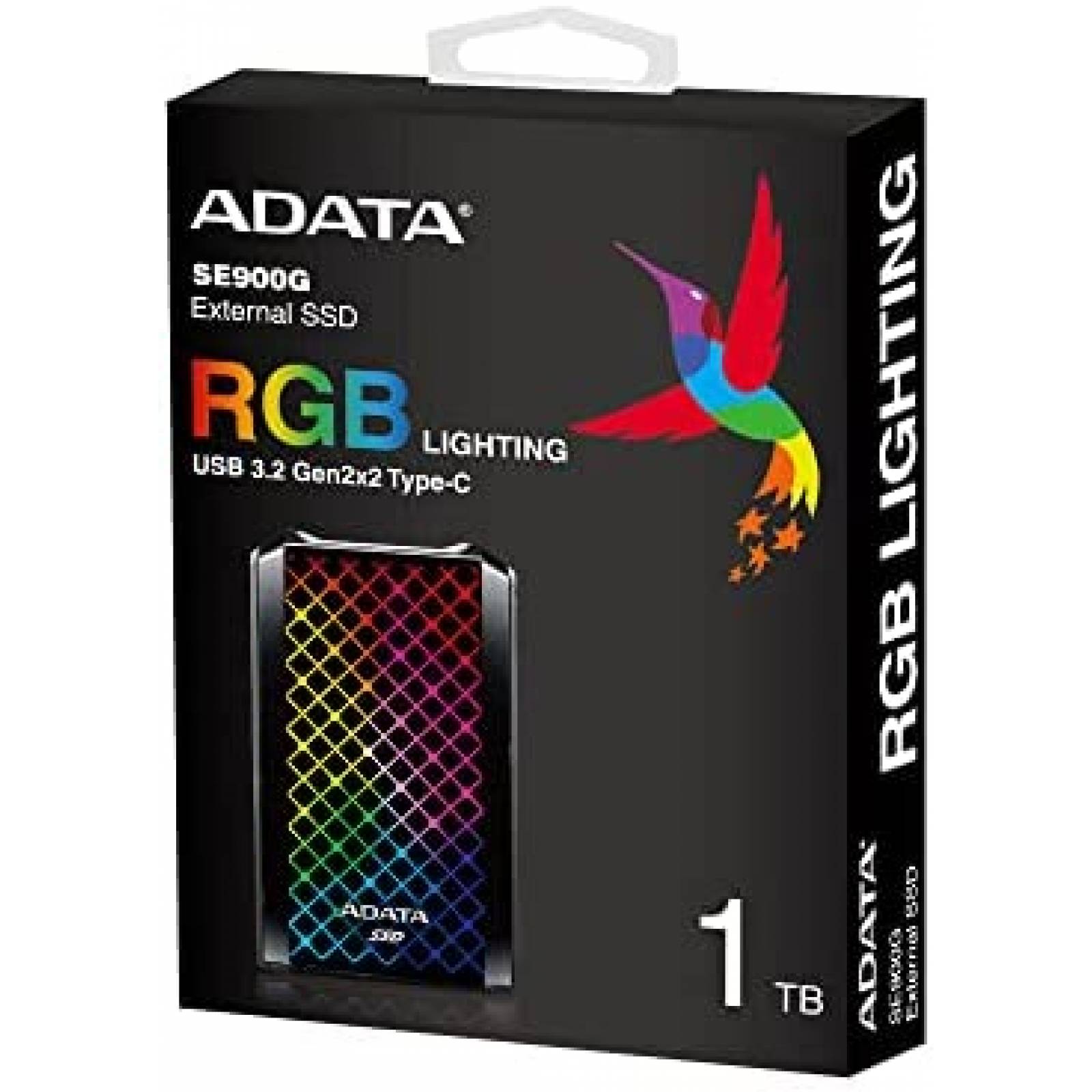 SSD ADATA RGB SE900 de 1TB Gen2x2 2000Mbps