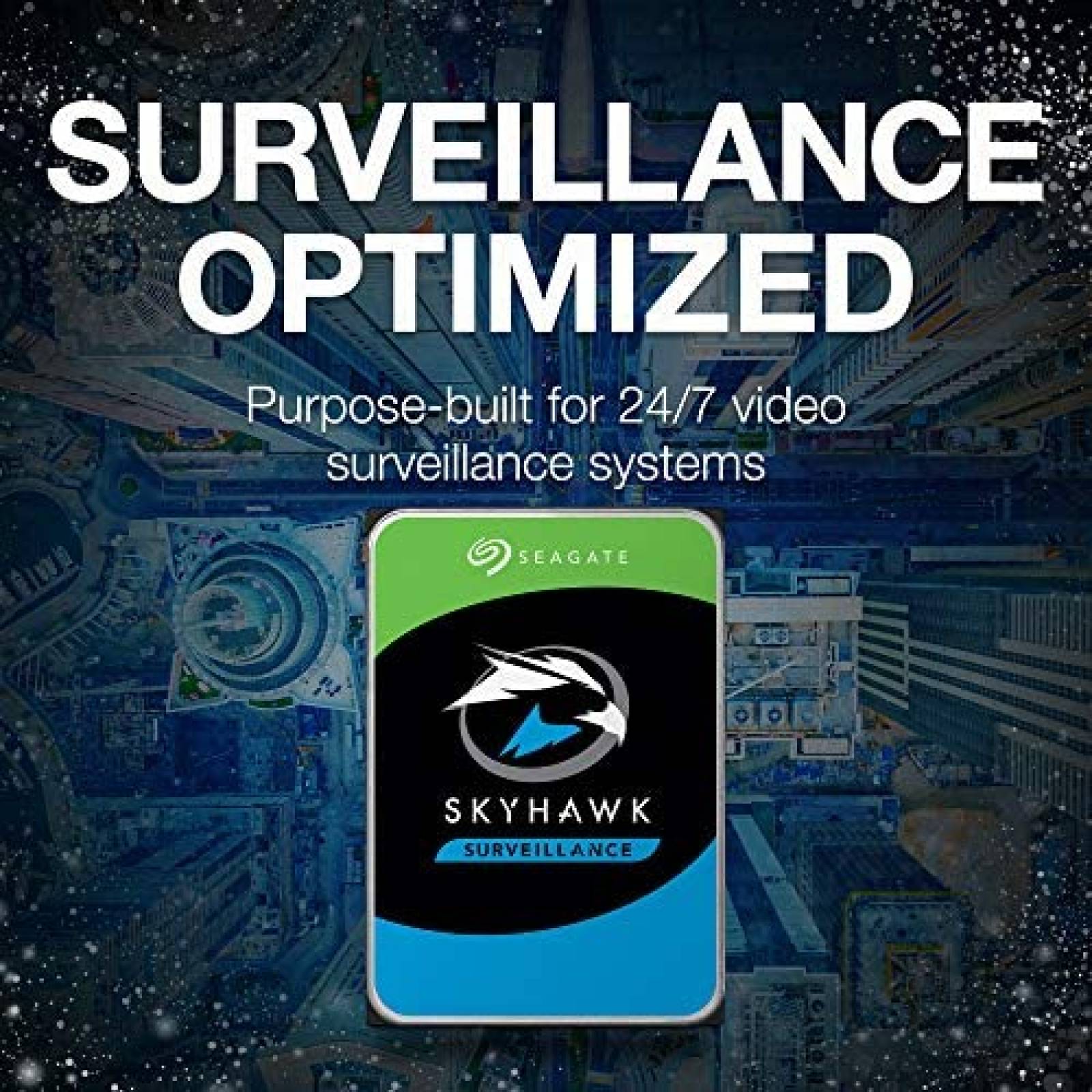 Disco duro interno Seagate Skyhawk 6TB 6GB/s 256MB -Negro