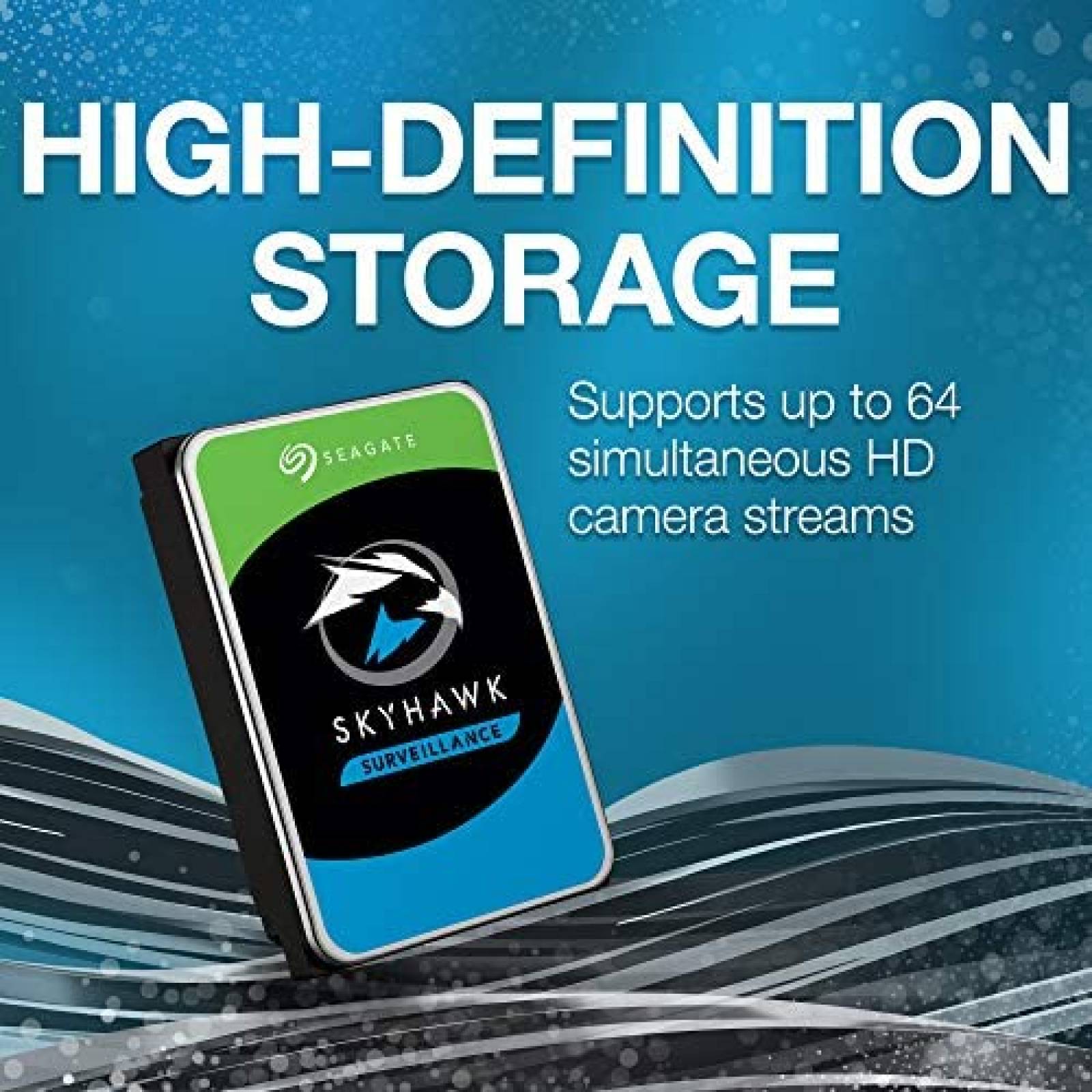 Disco duro interno Seagate Skyhawk 6TB 6GB/s 256MB -Negro