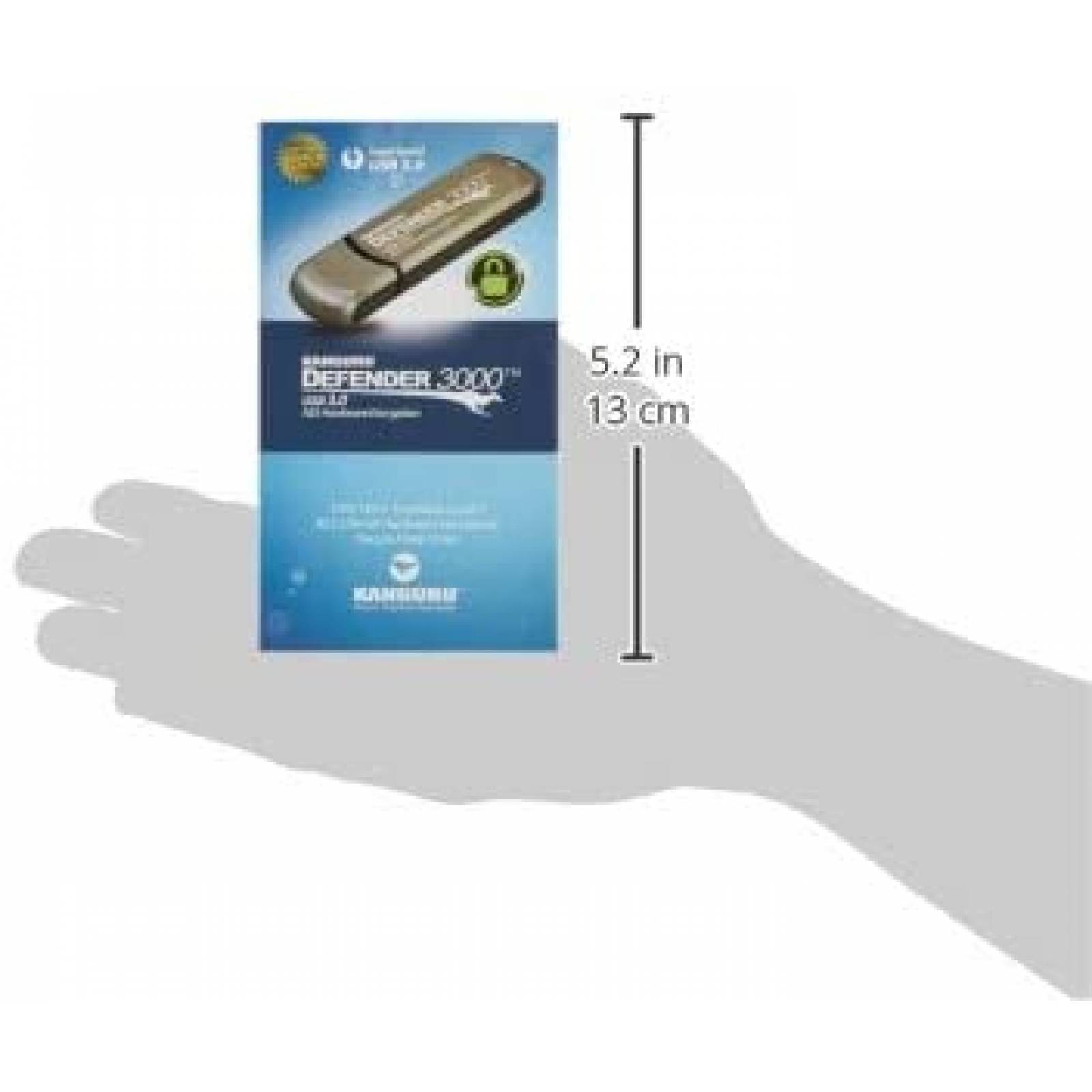 Memoria USB Flash Drive Kanguru Solutions de 16GB -Gris
