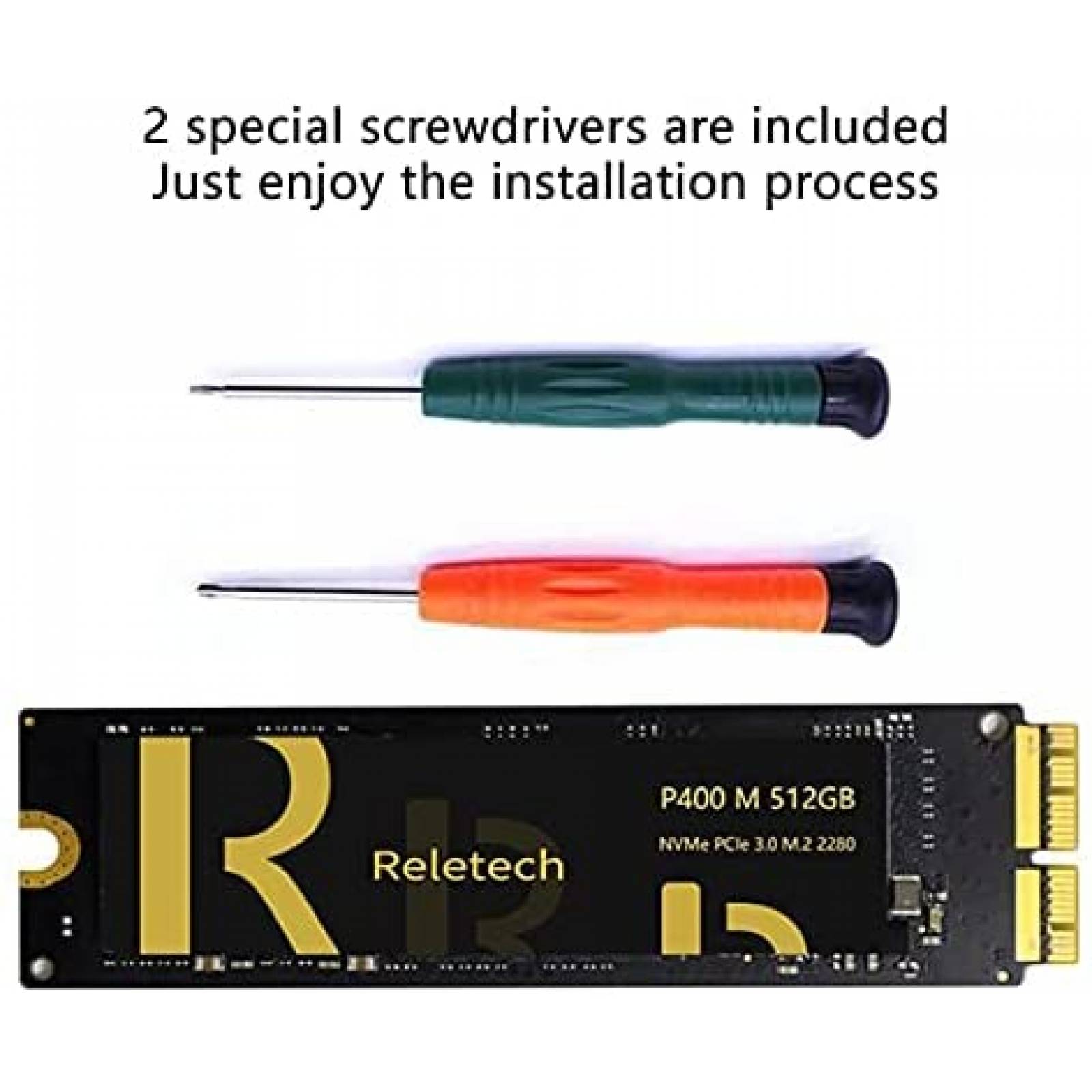 SSD Reletech de 512GB NVMe M.2 Gen 3x4 para Mac/iMac
