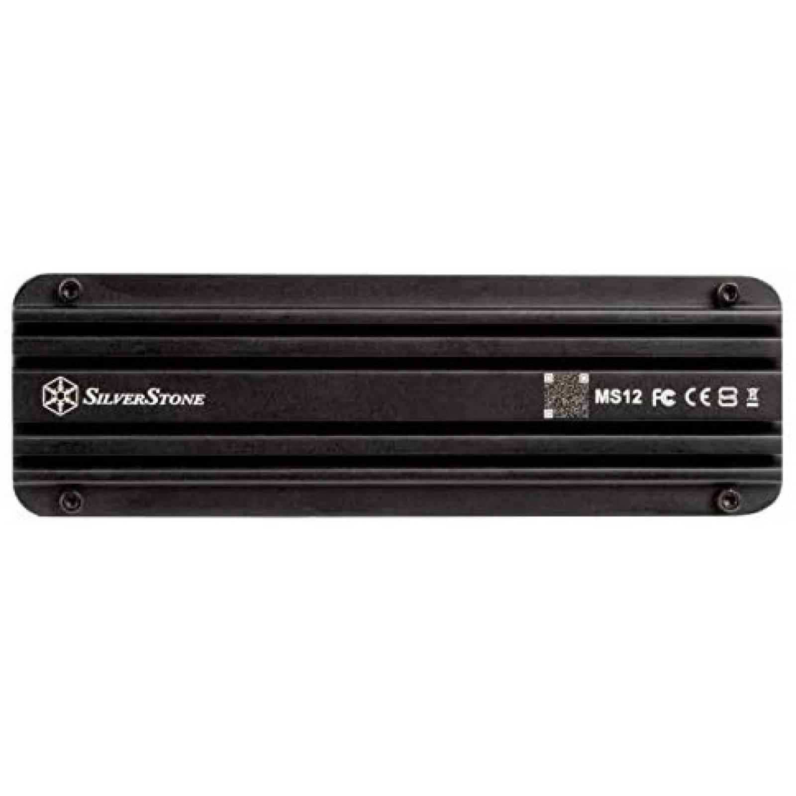 Disco duro USB-C Silverstone MS12 20Gbps Gen2x2 -Negro