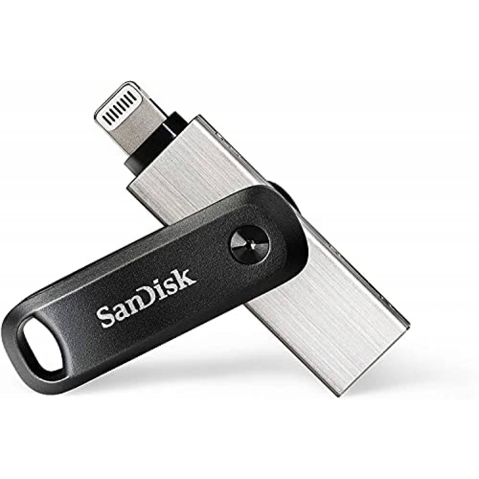 Memoria USB Flash Drive SanDisk iXpand Go de 128GB -Plata